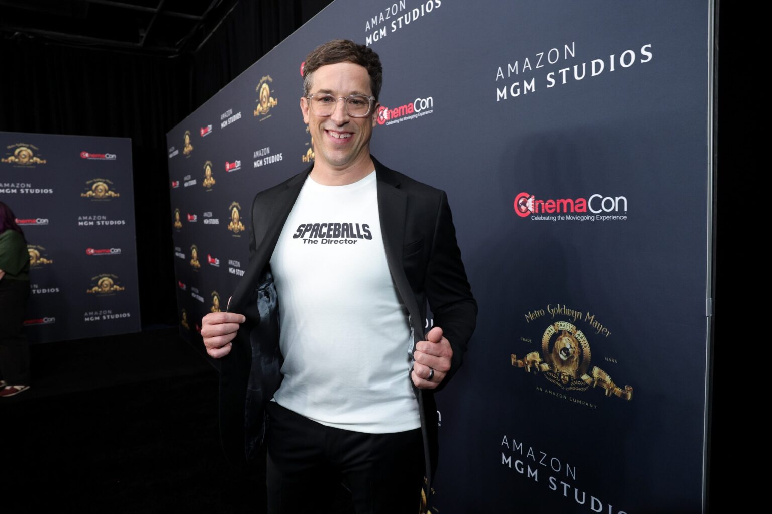 LAS VEGAS, NEVADA - APRIL 15: Josh Greenbaum from "Spaceballs The New One" at the Amazon MGM Studios' CinemaCon 2026 Presentation at The Colosseum at Caesars Palace on April 15, 2026 in Las Vegas, Nevada. (Photo by Stewart Cook/Amazon MGM Studios via Getty Images)