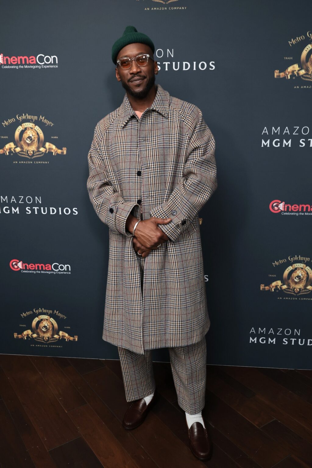 LAS VEGAS, NEVADA - APRIL 15: Mahershala Ali from "Your Mother Your Mother Your Mother" at the Amazon MGM Studios' CinemaCon 2026 Presentation at The Colosseum at Caesars Palace on April 15, 2026 in Las Vegas, Nevada. (Photo by Eric Charbonneau/Amazon MGM Studios via Getty Images)