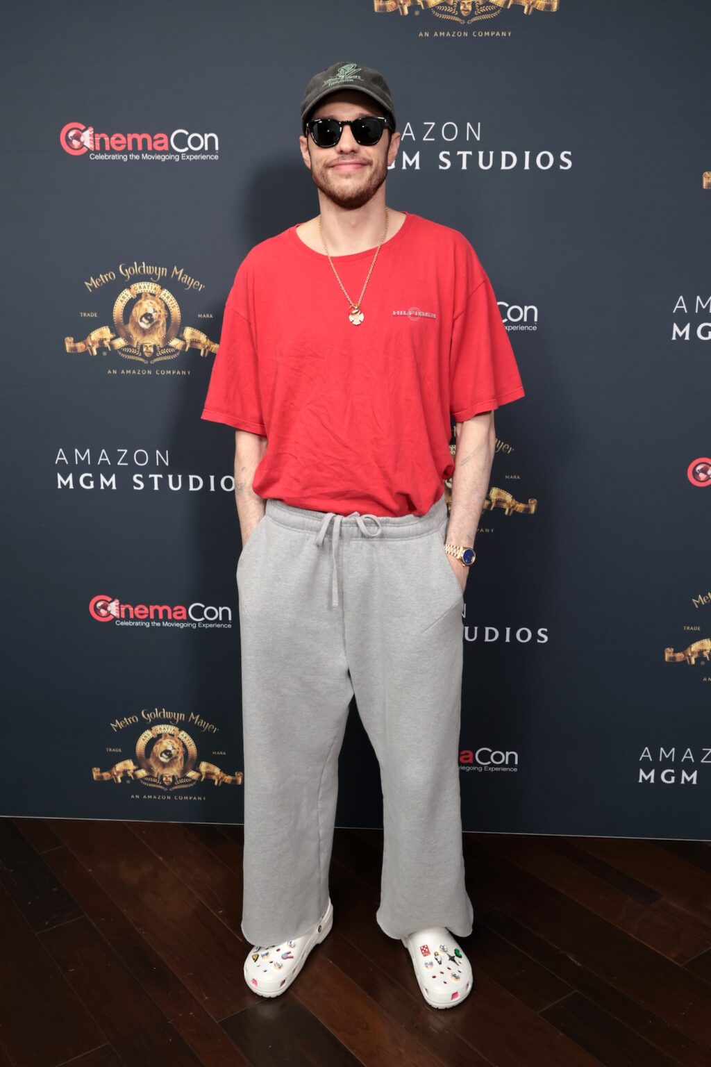 LAS VEGAS, NEVADA - APRIL 15: Pete Davidson from "How to Rob a Bank" at the Amazon MGM Studios' CinemaCon 2026 Presentation at The Colosseum at Caesars Palace on April 15, 2026 in Las Vegas, Nevada. (Photo by Eric Charbonneau/Amazon MGM Studios via Getty Images)