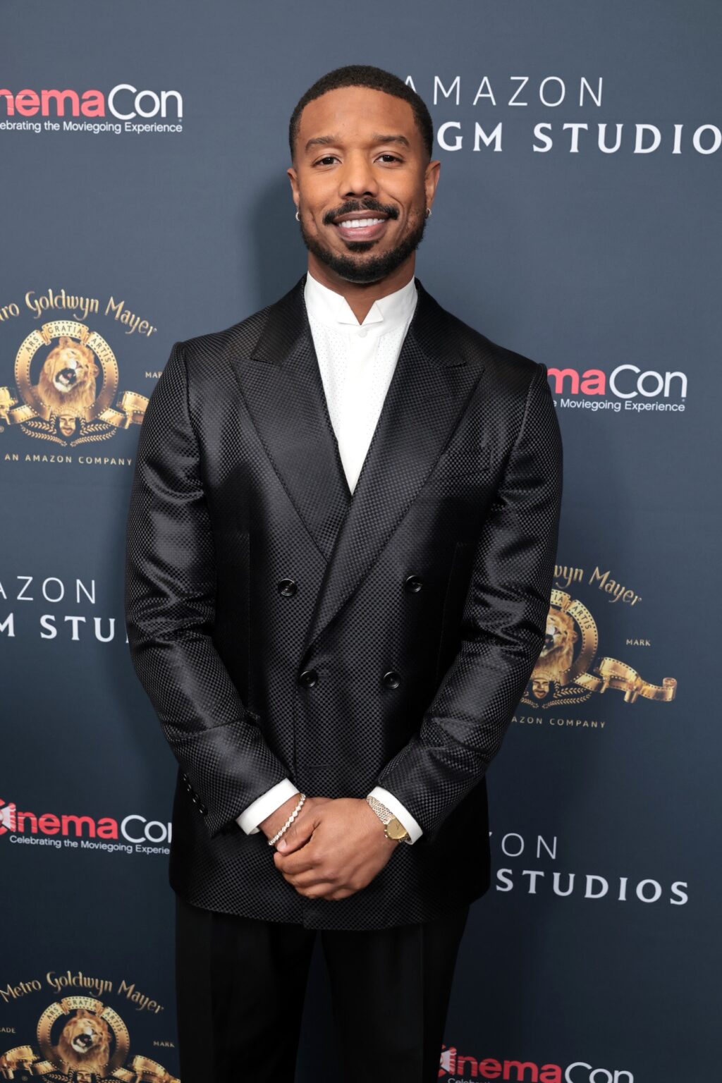 LAS VEGAS, NEVADA - APRIL 15: Michael B. Jordan from "The Thomas Crown Affair" at the Amazon MGM Studios' CinemaCon 2026 Presentation at The Colosseum at Caesars Palace on April 15, 2026 in Las Vegas, Nevada. (Photo by Eric Charbonneau/Amazon MGM Studios via Getty Images)