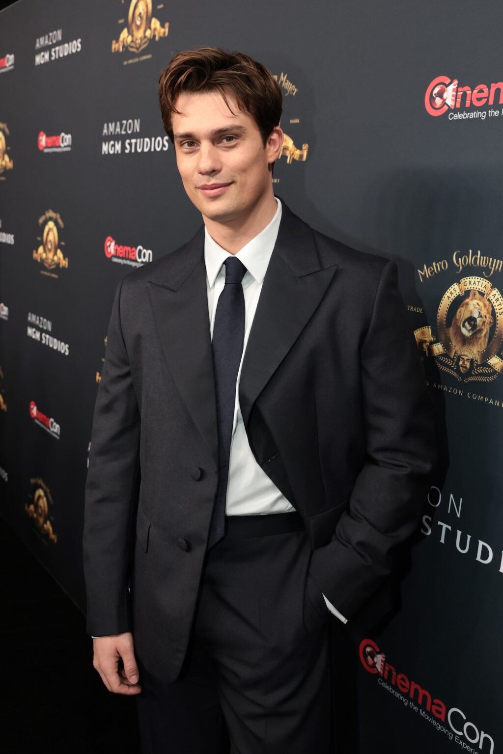 LAS VEGAS, NEVADA - APRIL 15: Nicholas Galitzine from "Masters of the Universe" at the Amazon MGM Studios' CinemaCon 2026 Presentation at The Colosseum at Caesars Palace on April 15, 2026 in Las Vegas, Nevada. (Photo by Eric Charbonneau/Amazon MGM Studios via Getty Images)