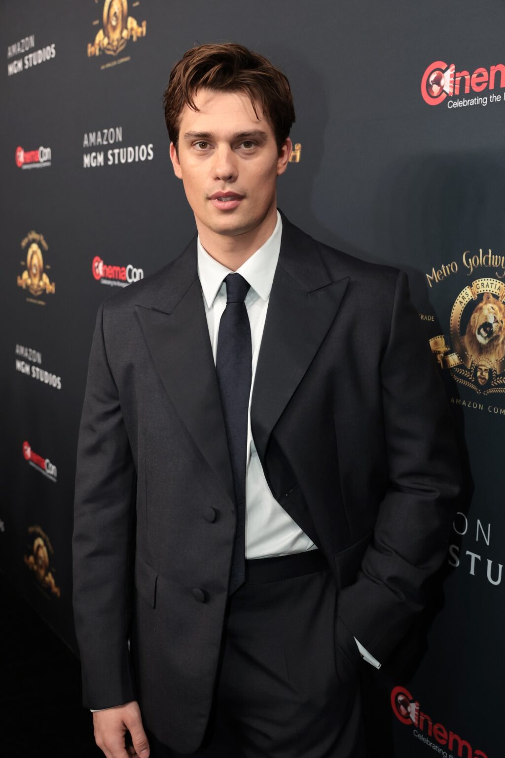 LAS VEGAS, NEVADA - APRIL 15: Nicholas Galitzine from "Masters of the Universe" at the Amazon MGM Studios' CinemaCon 2026 Presentation at The Colosseum at Caesars Palace on April 15, 2026 in Las Vegas, Nevada. (Photo by Eric Charbonneau/Amazon MGM Studios via Getty Images)