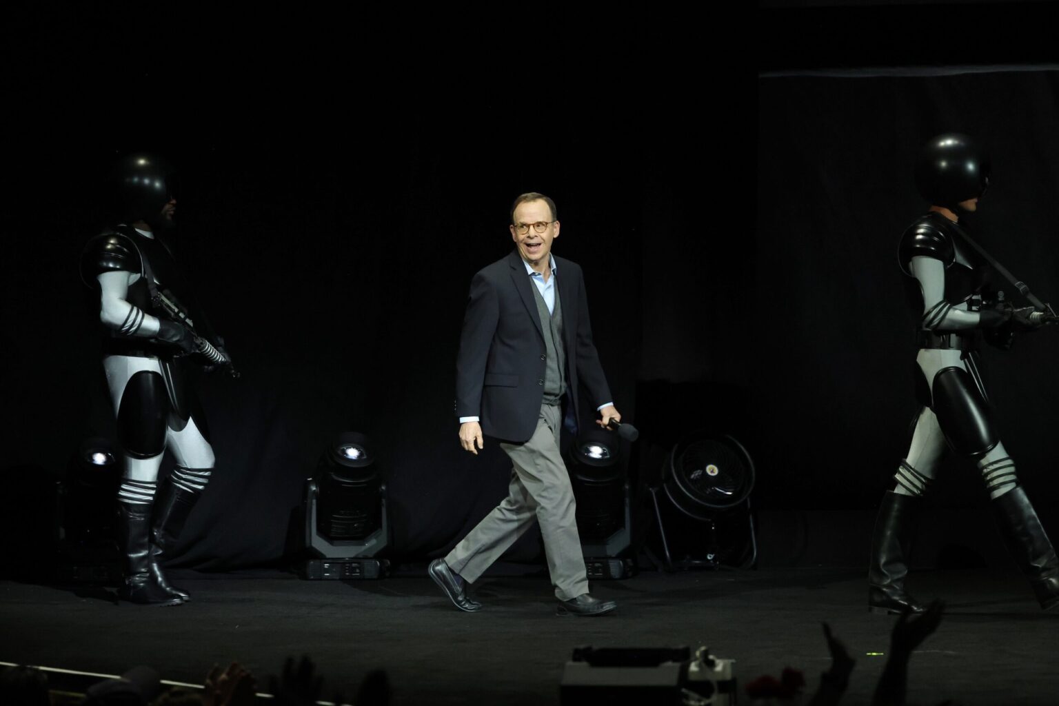 LAS VEGAS, NEVADA - APRIL 15: Rick Moranis from "Spaceballs The New One" at the Amazon MGM Studios' CinemaCon 2026 Presentation at The Colosseum at Caesars Palace on April 15, 2026 in Las Vegas, Nevada. (Photo by Stewart Cook/Amazon MGM Studios via Getty Images)