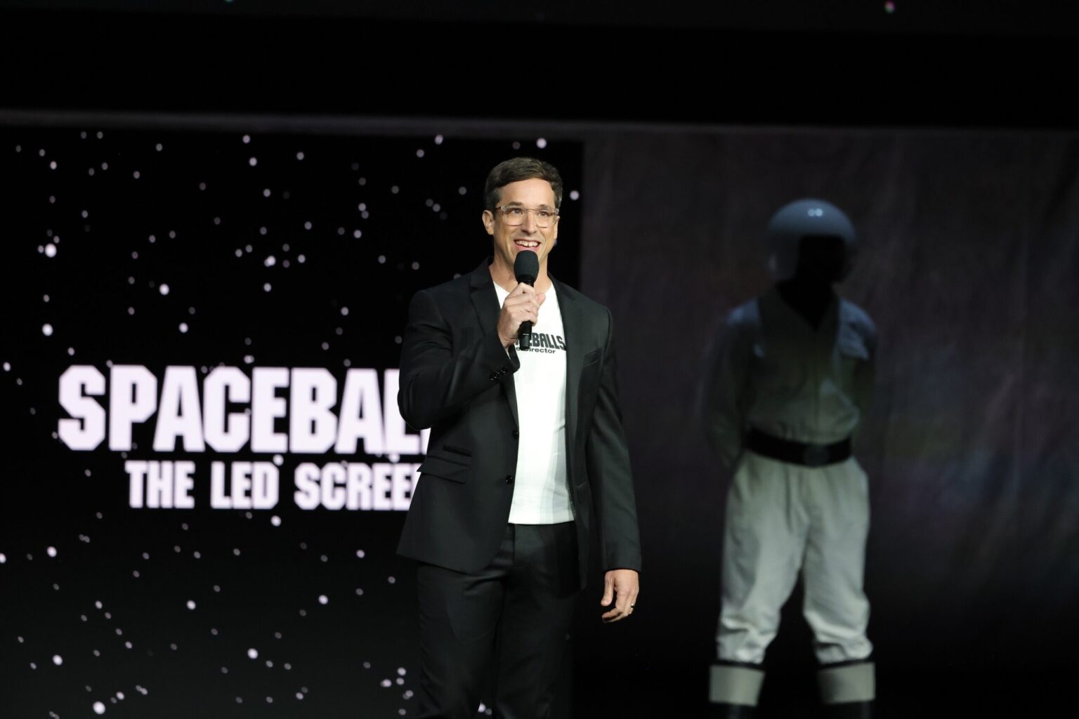 LAS VEGAS, NEVADA - APRIL 15: Josh Greenbaum from "Spaceballs The New One" at the Amazon MGM Studios' CinemaCon 2026 Presentation at The Colosseum at Caesars Palace on April 15, 2026 in Las Vegas, Nevada. (Photo by Stewart Cook/Amazon MGM Studios via Getty Images)