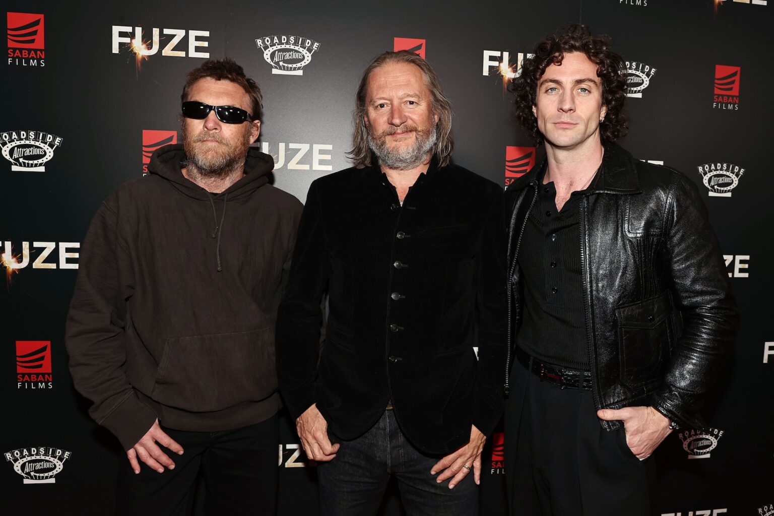 New York, New York 4/21/26 New York Special Screening of “ FUZE” : Sam Wortington , David Mackenzie and Aaron Taylor-Johnson - PHOTO by: Dave Allocca / Starpix - Location: Metrograph