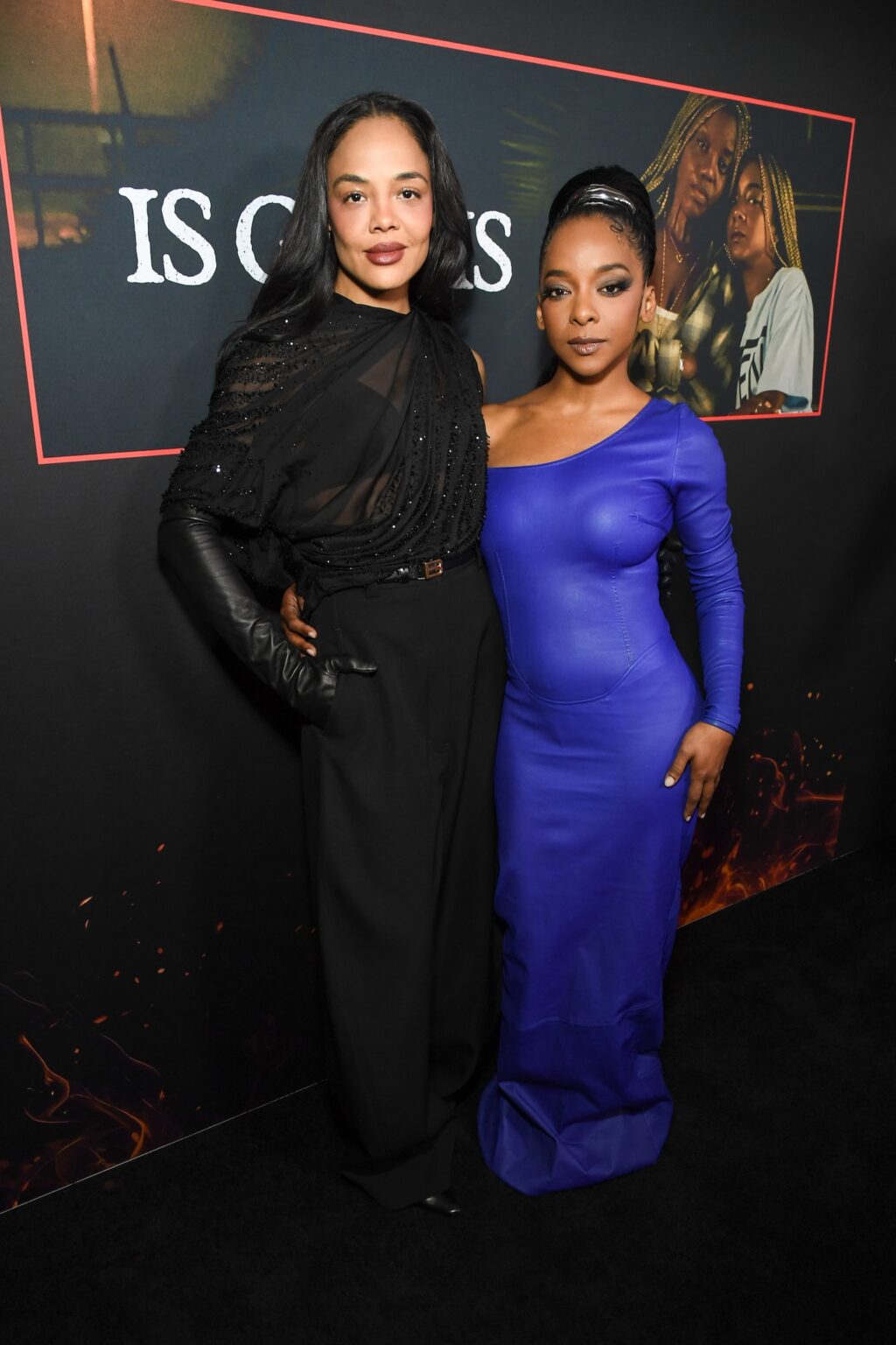 Tessa Thompson and Kara Young attend Amazon MGM Studios "Is God Is" New York Premiere at BAM! on Monday, April 27, 2026 in New York City.