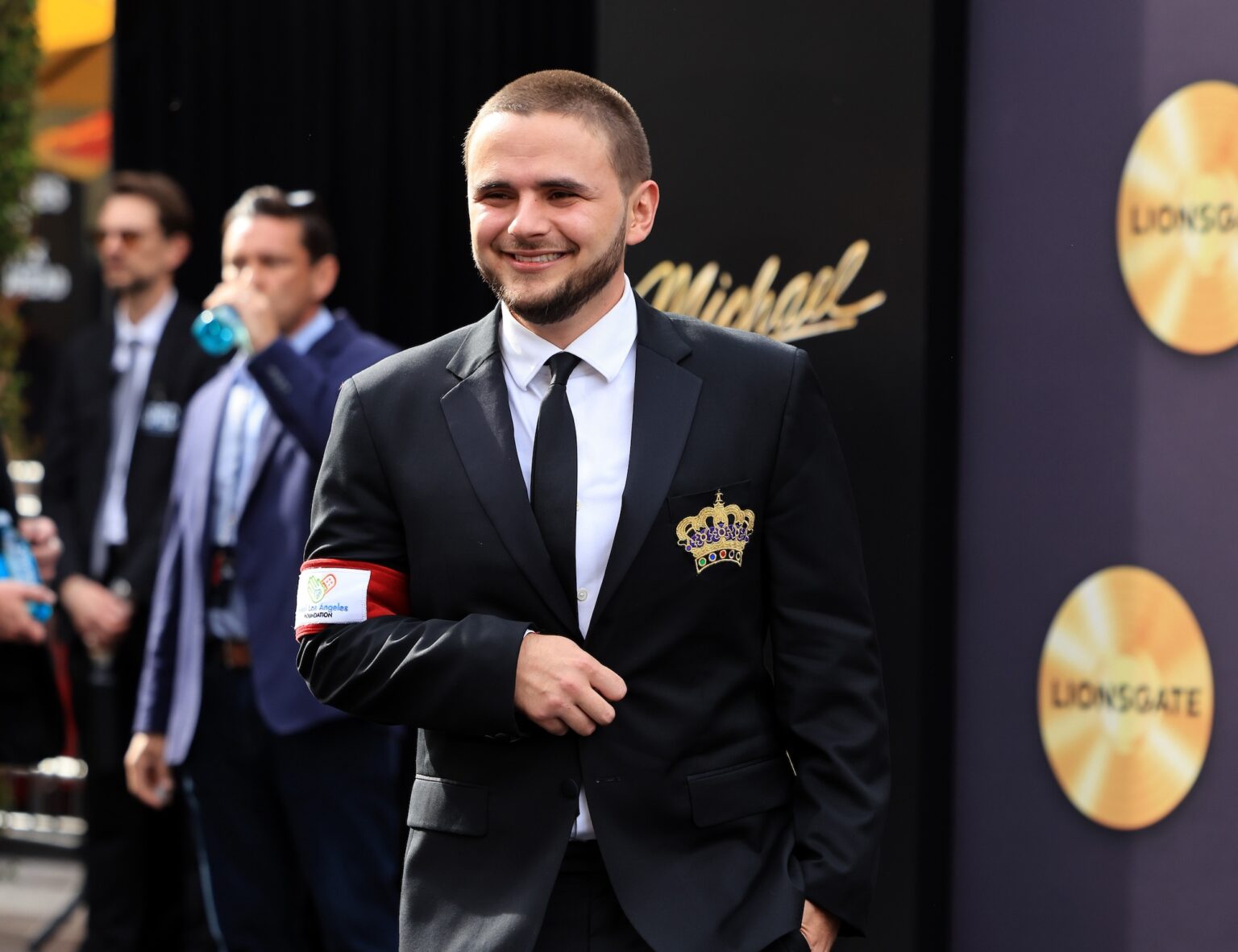 LOS ANGELES, CALIFORNIA - APRIL 20: Prince Jackson attends Lionsgate's "Michael" Los Angeles premiere at Dolby Theatre on April 20, 2026 in Los Angeles, California. (Photo by Savion Washington/Getty Images for Lionsgate)