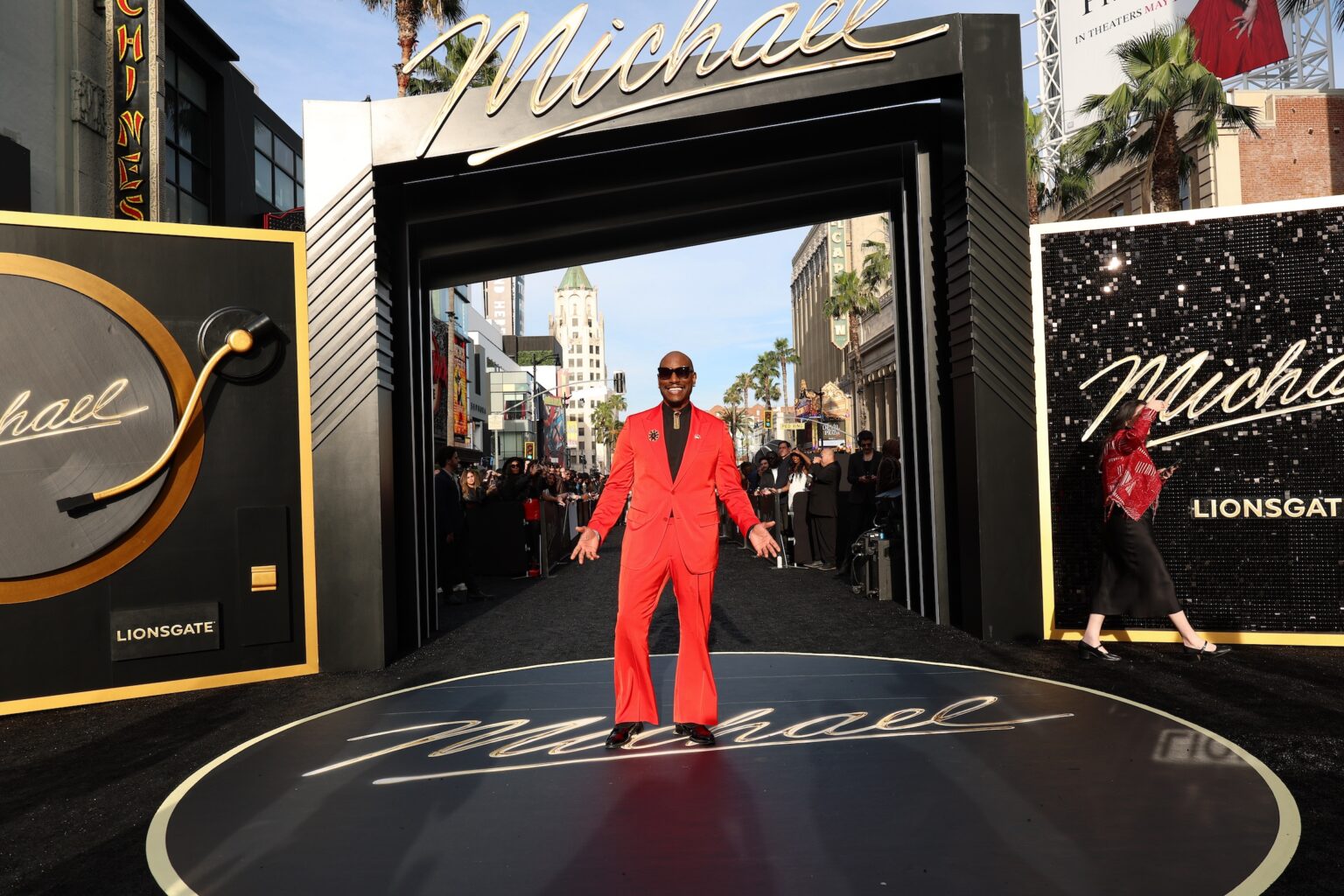LOS ANGELES, CALIFORNIA - APRIL 20: Tyrese Gibson attends Lionsgate's "Michael" Los Angeles premiere at Dolby Theatre on April 20, 2026 in Los Angeles, California. (Photo by Kevin Mazur/Getty Images for Lionsgate)