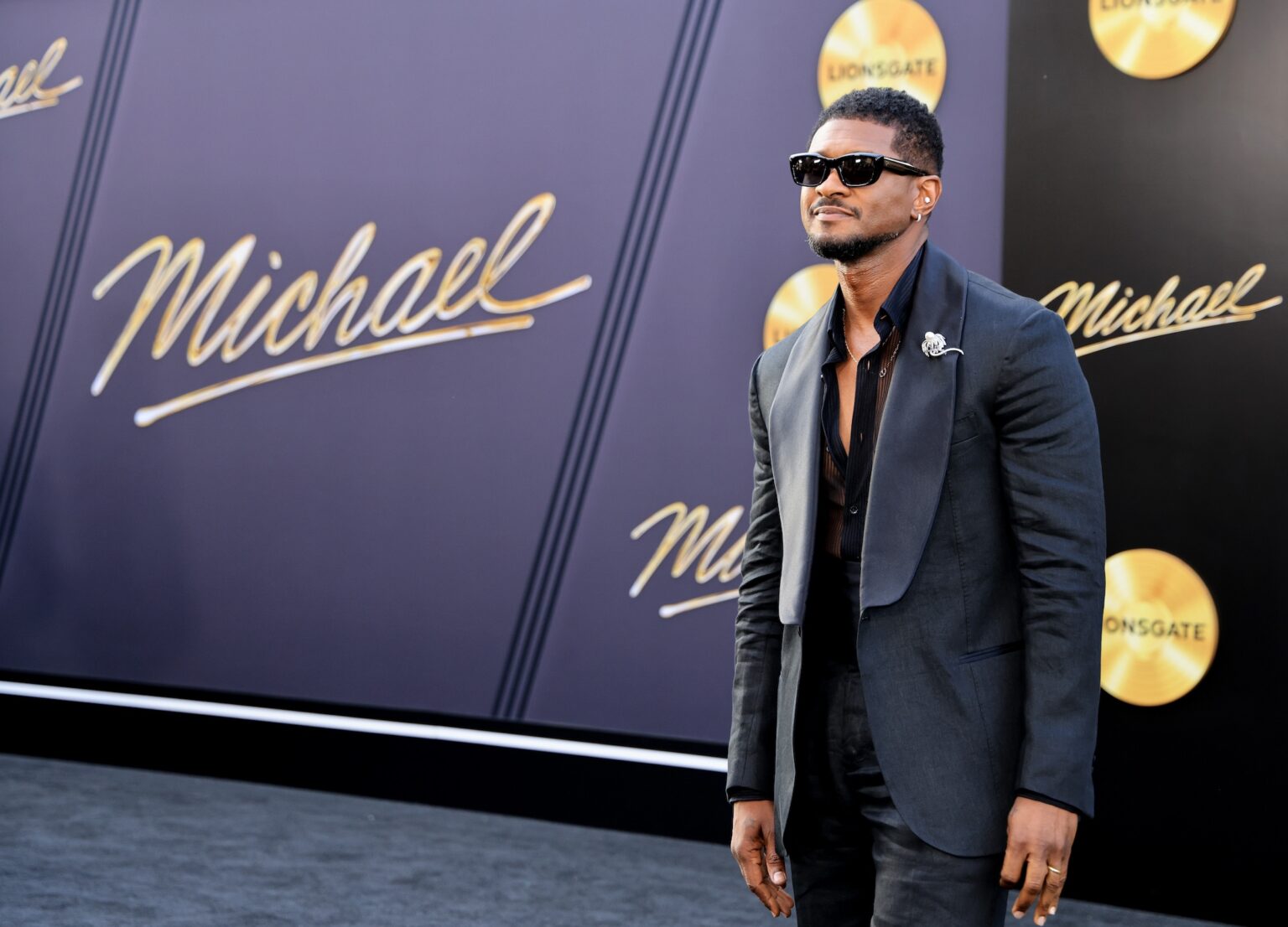 LOS ANGELES, CALIFORNIA - APRIL 20: Usher attends Lionsgate's "Michael" Los Angeles premiere at Dolby Theatre on April 20, 2026 in Los Angeles, California. (Photo by Savion Washington/Getty Images for Lionsgate)