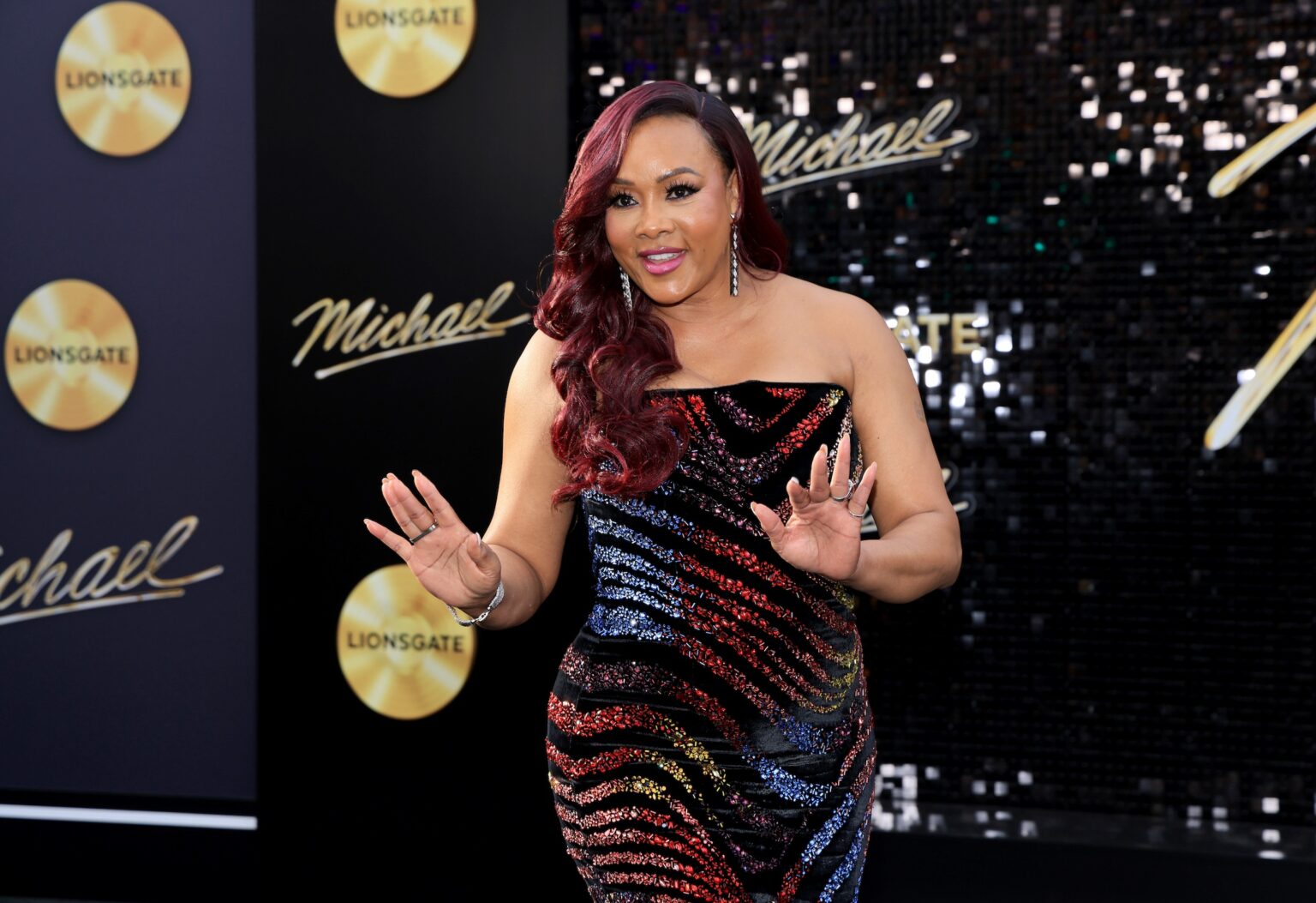 LOS ANGELES, CALIFORNIA - APRIL 20: Vivica A. Fox attends Lionsgate's "Michael" Los Angeles premiere at Dolby Theatre on April 20, 2026 in Los Angeles, California. (Photo by Savion Washington/Getty Images for Lionsgate)