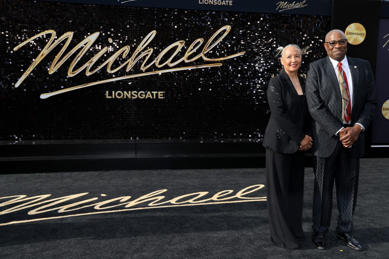 LOS ANGELES, CALIFORNIA - APRIL 20: (L-R) Melissa Baker and Dusty Baker attend Lionsgate's "Michael" Los Angeles premiere at Dolby Theatre on April 20, 2026 in Los Angeles, California. (Photo by Savion Washington/Getty Images for Lionsgate)