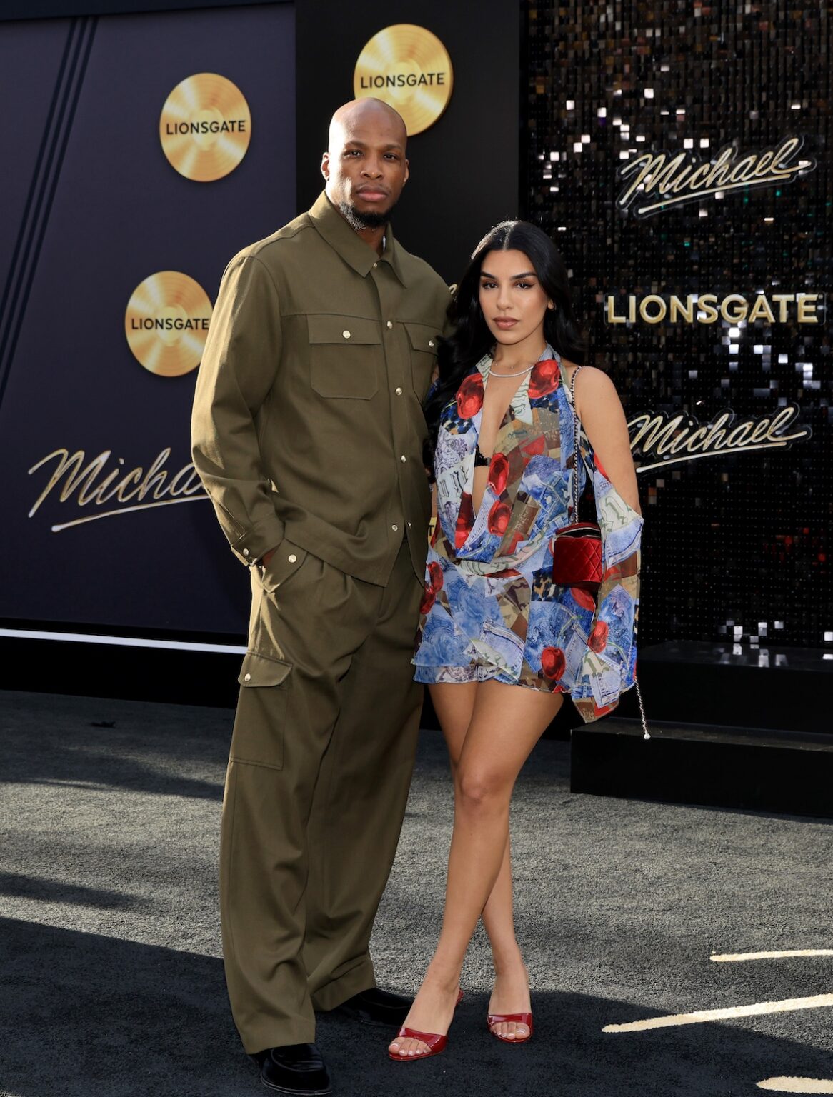 LOS ANGELES, CALIFORNIA - APRIL 20: (L-R) Michael Page and Juju Sheikh attend Lionsgate's "Michael" Los Angeles premiere at Dolby Theatre on April 20, 2026 in Los Angeles, California. (Photo by Savion Washington/Getty Images for Lionsgate)