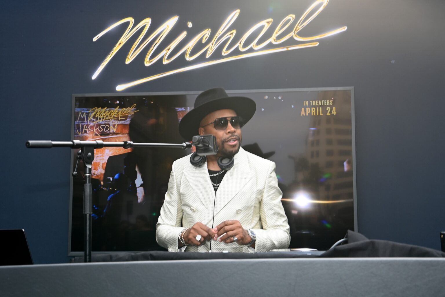 LOS ANGELES, CALIFORNIA - APRIL 20: D-Nice performs during Lionsgate's "Michael" Los Angeles premiere at Dolby Theatre on April 20, 2026 in Los Angeles, California. (Photo by Jon Kopaloff/Getty Images for Lionsgate)