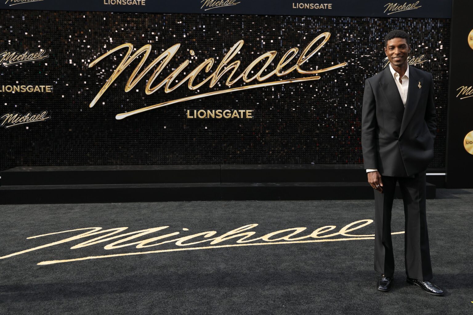 LOS ANGELES, CALIFORNIA - APRIL 20: Jamal Henderson attends Lionsgate's "Michael" Los Angeles premiere at Dolby Theatre on April 20, 2026 in Los Angeles, California. (Photo by Savion Washington/Getty Images for Lionsgate)