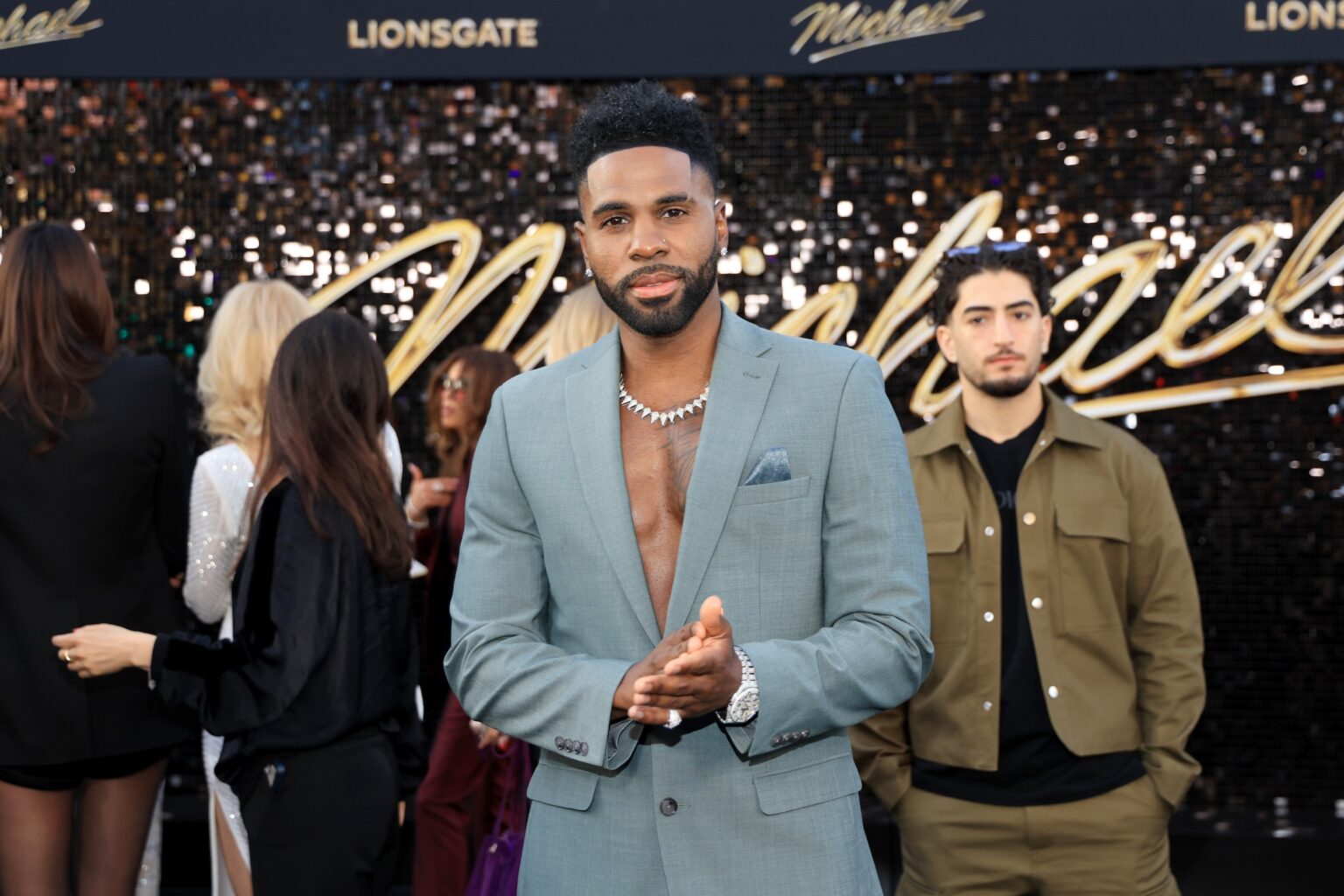 LOS ANGELES, CALIFORNIA - APRIL 20: Jason Derulo attends Lionsgate's "Michael" Los Angeles premiere at Dolby Theatre on April 20, 2026 in Los Angeles, California. (Photo by Savion Washington/Getty Images for Lionsgate)
