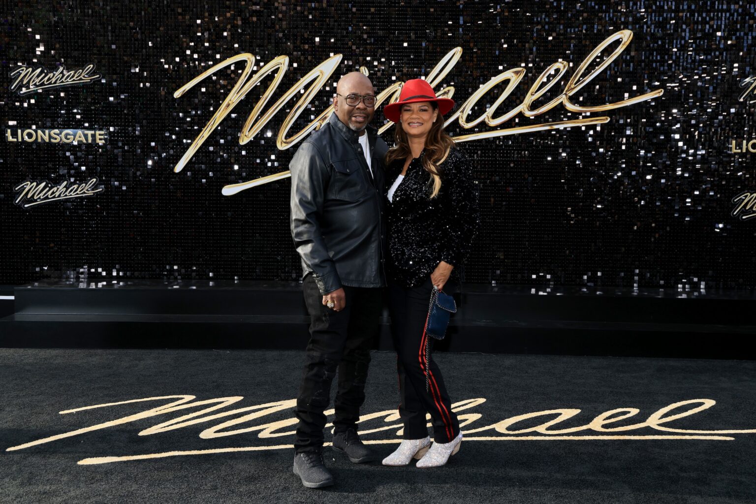 LOS ANGELES, CALIFORNIA - APRIL 20: (L-R) Bobby Brown and Alicia Etheredge attend Lionsgate's "Michael" Los Angeles premiere at Dolby Theatre on April 20, 2026 in Los Angeles, California. (Photo by Savion Washington/Getty Images for Lionsgate)
