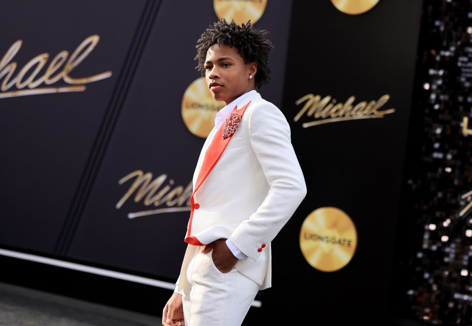 LOS ANGELES, CALIFORNIA - APRIL 20: Jaylen Lyndon Hunter attends Lionsgate's "Michael" Los Angeles premiere at Dolby Theatre on April 20, 2026 in Los Angeles, California. (Photo by Savion Washington/Getty Images for Lionsgate)
