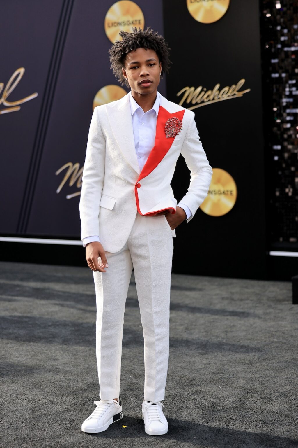 LOS ANGELES, CALIFORNIA - APRIL 20: Jaylen Lyndon Hunter attends Lionsgate's "Michael" Los Angeles premiere at Dolby Theatre on April 20, 2026 in Los Angeles, California. (Photo by Savion Washington/Getty Images for Lionsgate)