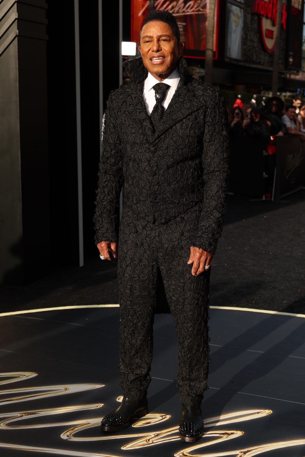 LOS ANGELES, CALIFORNIA - APRIL 20: Jermaine Jackson attends Lionsgate's "Michael" Los Angeles premiere at Dolby Theatre on April 20, 2026 in Los Angeles, California. (Photo by Kevin Mazur/Getty Images for Lionsgate)