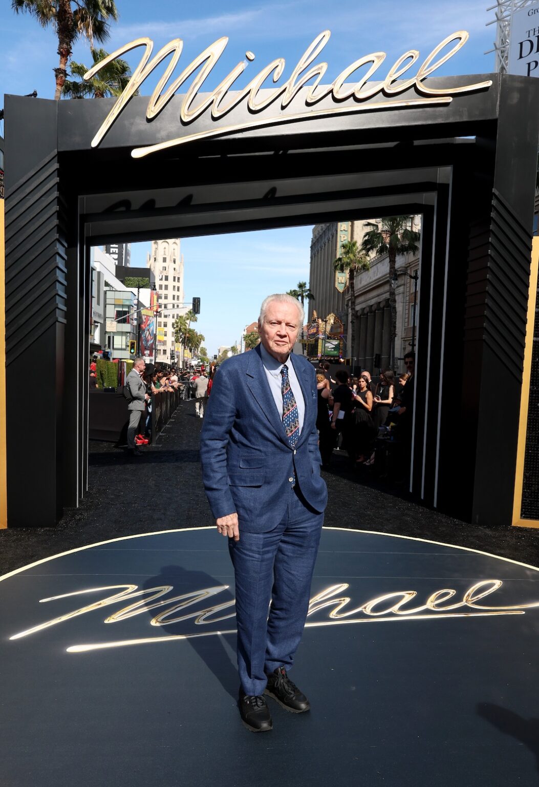 LOS ANGELES, CALIFORNIA - APRIL 20: Jon Voight attends Lionsgate's "Michael" Los Angeles premiere at Dolby Theatre on April 20, 2026 in Los Angeles, California. (Photo by Kevin Mazur/Getty Images for Lionsgate)