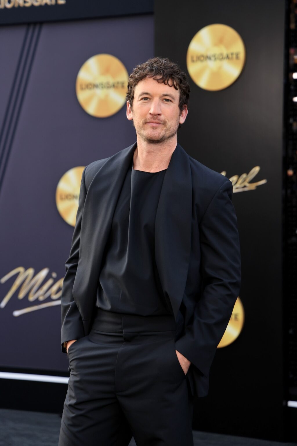 LOS ANGELES, CALIFORNIA - APRIL 20: Miles Teller attends Lionsgate's "Michael" Los Angeles premiere at Dolby Theatre on April 20, 2026 in Los Angeles, California. (Photo by Savion Washington/Getty Images for Lionsgate)