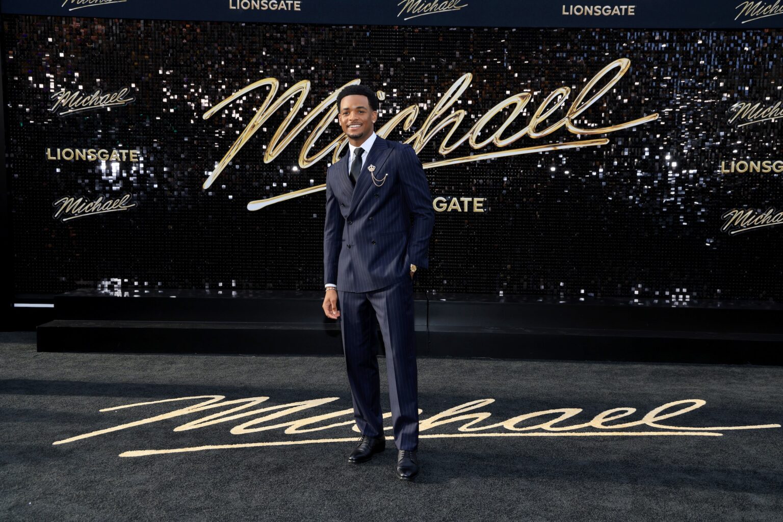 LOS ANGELES, CALIFORNIA - APRIL 20: Nathaniel Logan McIntyre attends Lionsgate's "Michael" Los Angeles premiere at Dolby Theatre on April 20, 2026 in Los Angeles, California. (Photo by Savion Washington/Getty Images for Lionsgate)