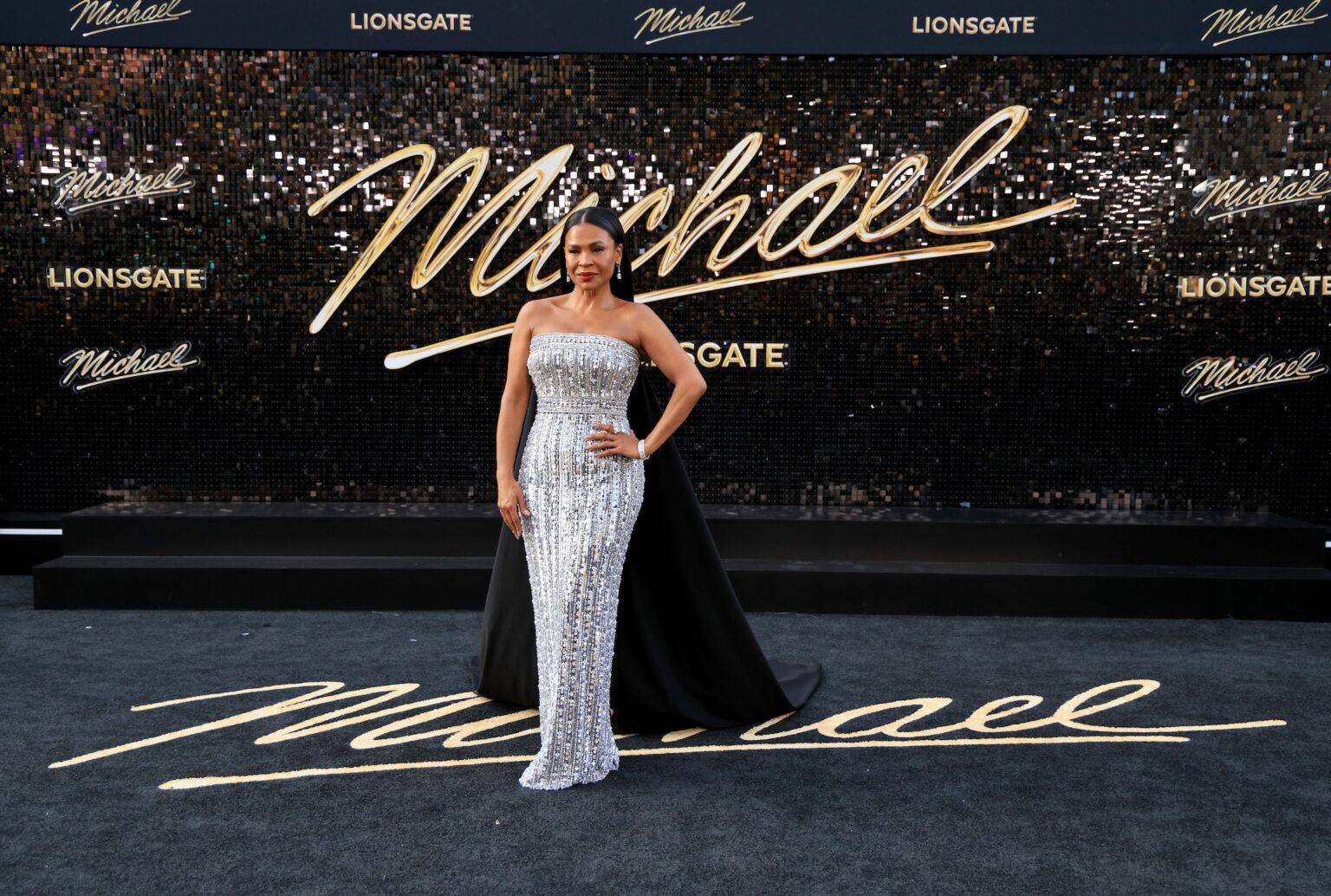 LOS ANGELES, CALIFORNIA - APRIL 20: Nia Long attends Lionsgate's "Michael" Los Angeles premiere at Dolby Theatre on April 20, 2026 in Los Angeles, California. (Photo by Savion Washington/Getty Images for Lionsgate)