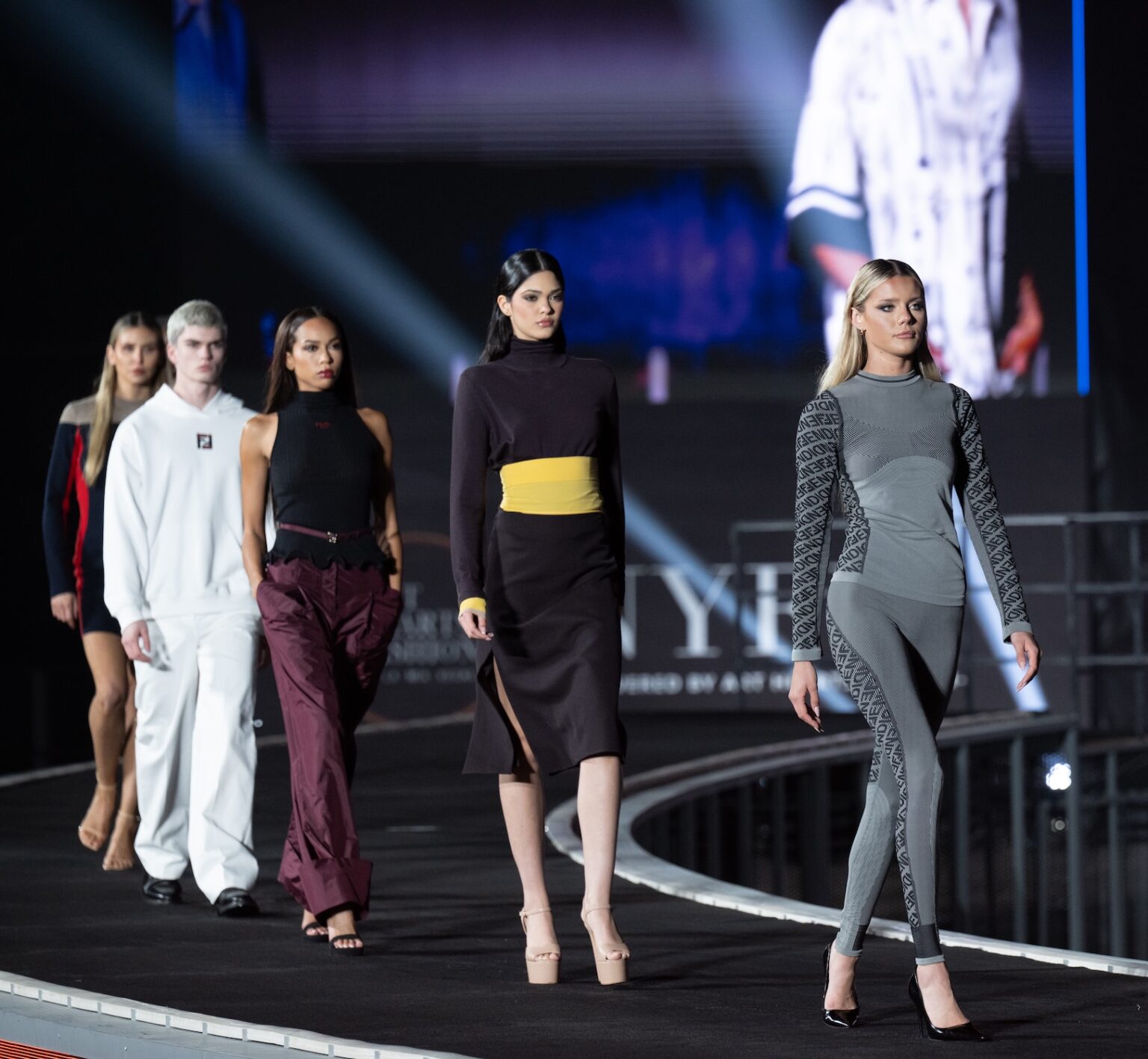 WUXI, CHINA - March 19: Models walk the runway at the Fendi Show during Art Hearts Fashion Wuxi China March 19, 2026 at Smile Square Nianhua Bay on March 19, 2026 in Wuxi Jiangsu Province, China. (Photo by Mark Gunter/Getty Images for Art Hearts Fashion)