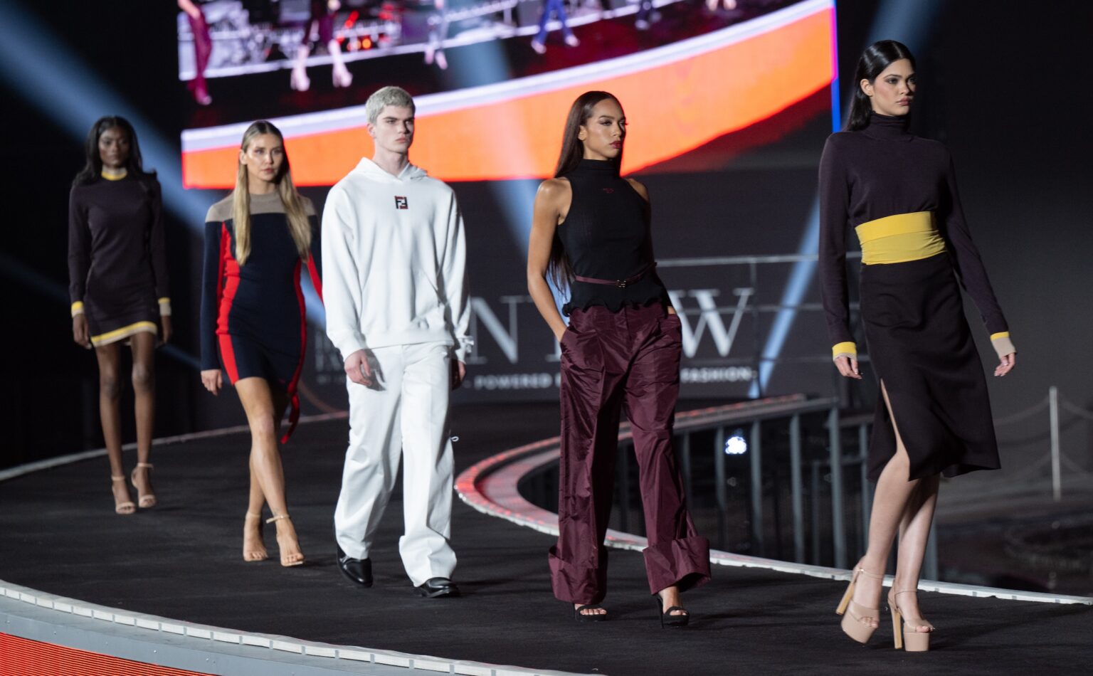 WUXI, CHINA - March 19: Models walk the runway at the Fendi Show during Art Hearts Fashion Wuxi China March 19, 2026 at Smile Square Nianhua Bay on March 19, 2026 in Wuxi Jiangsu Province, China. (Photo by Mark Gunter/Getty Images for Art Hearts Fashion)