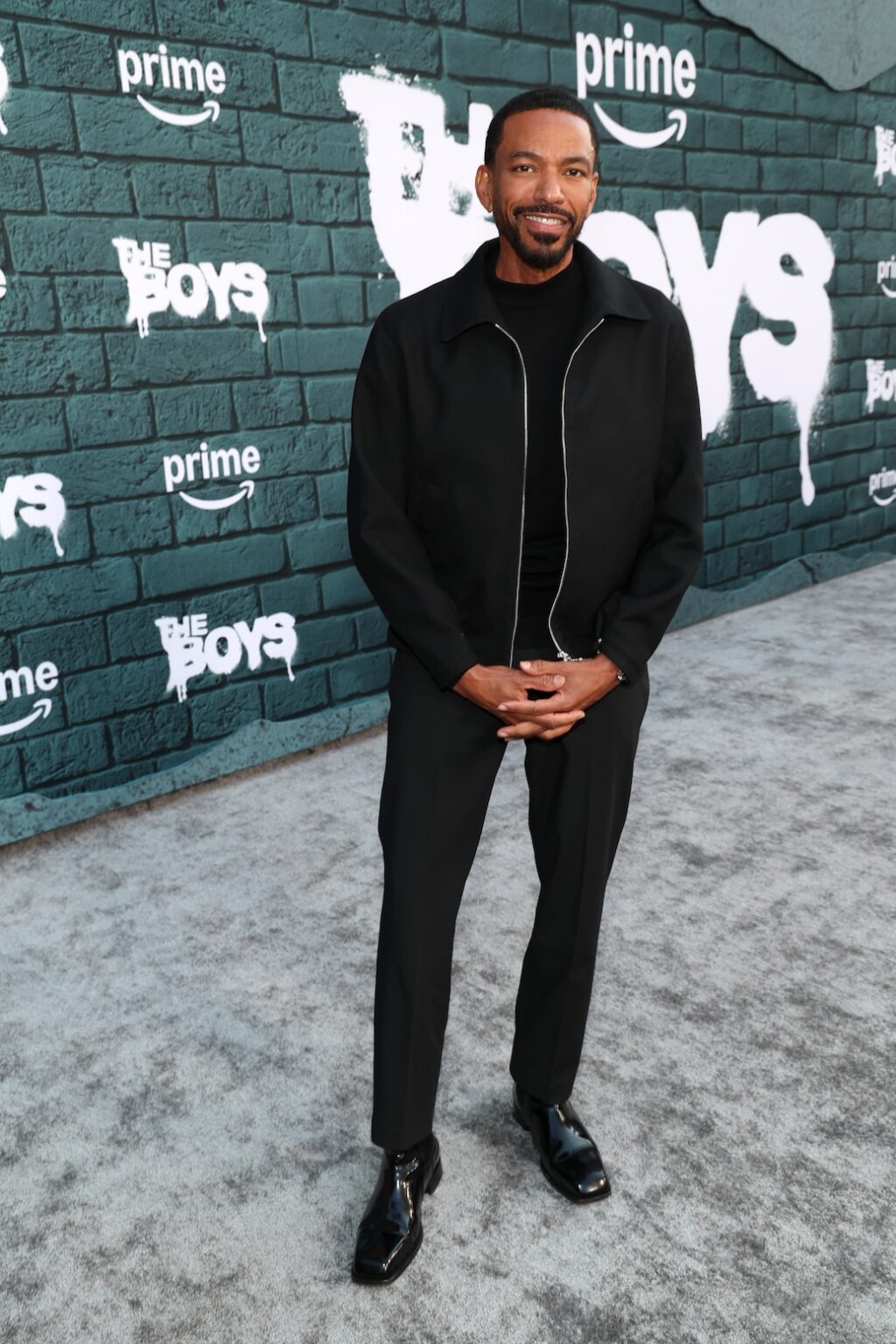 LOS ANGELES, CALIFORNIA - MAY 19: Laz Alonso attends "The Boys" series finale red carpet on May 19, 2026 in Los Angeles, California. (Photo by Phillip Faraone/Getty Images for Prime Video)