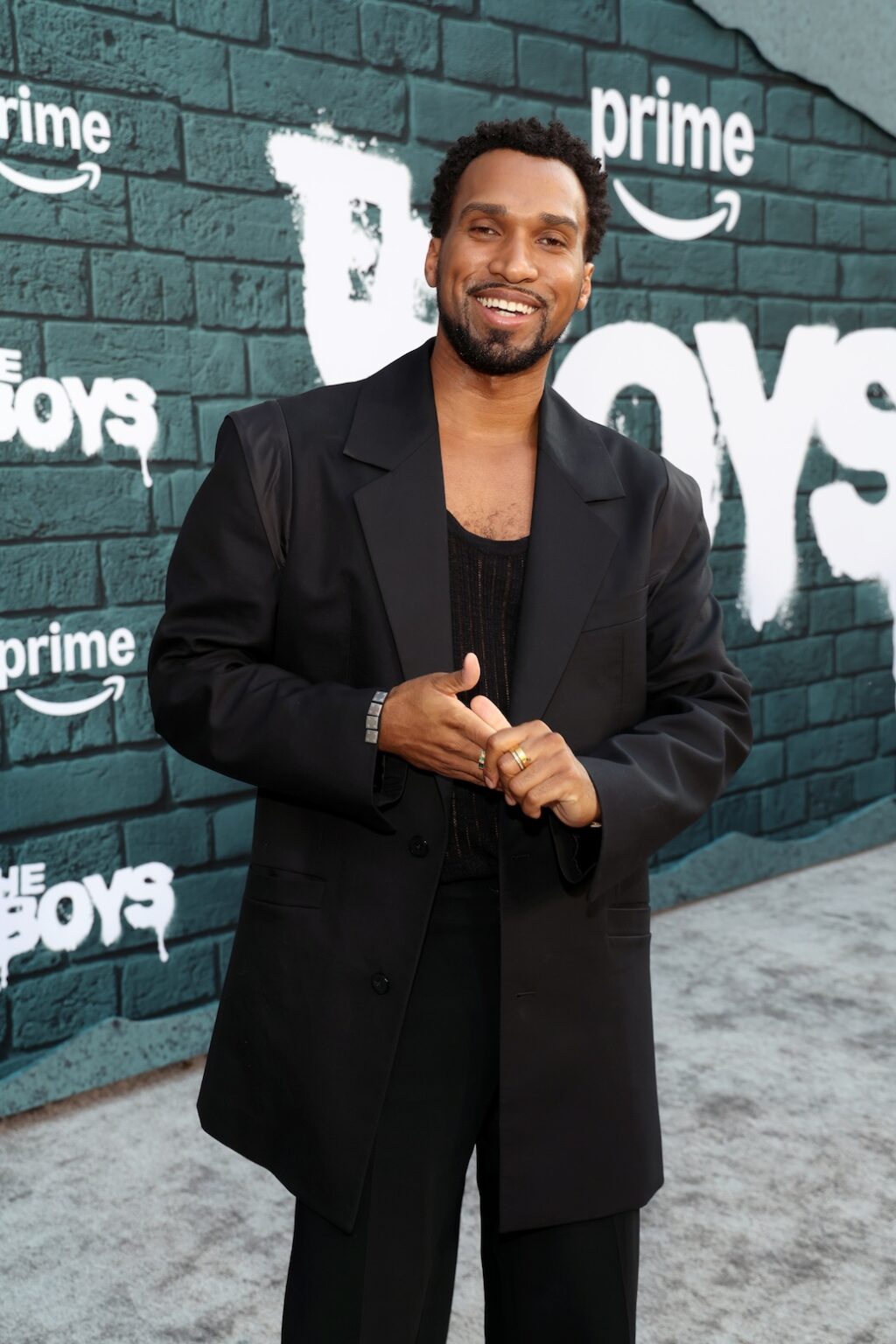 LOS ANGELES, CALIFORNIA - MAY 19: Nathan Mitchell attends "The Boys" series finale red carpet on May 19, 2026 in Los Angeles, California. (Photo by Phillip Faraone/Getty Images for Prime Video)