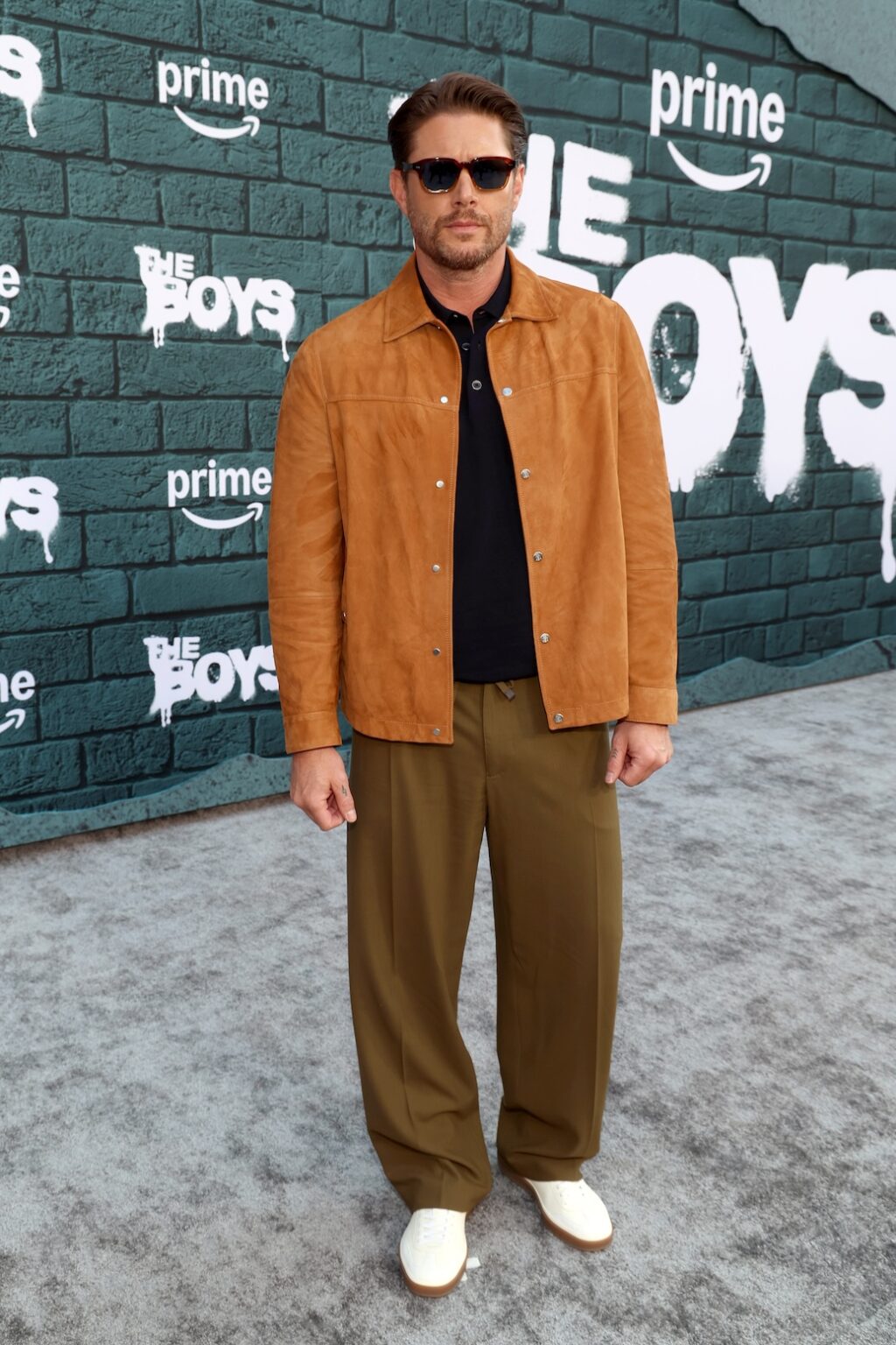 LOS ANGELES, CALIFORNIA - MAY 19: Jensen Ackles attends "The Boys" series finale red carpet on May 19, 2026 in Los Angeles, California. (Photo by Phillip Faraone/Getty Images for Prime Video)