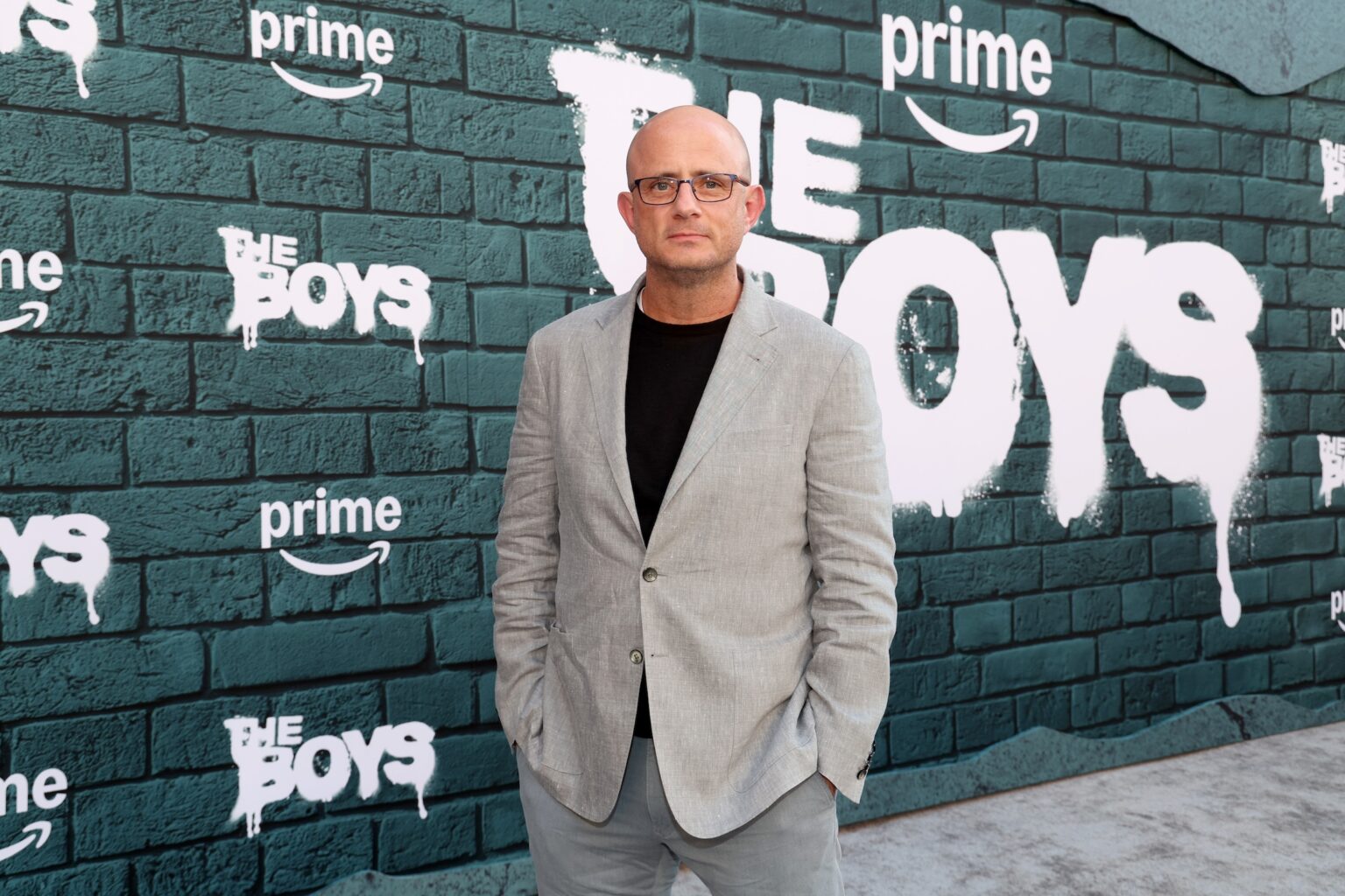 LOS ANGELES, CALIFORNIA - MAY 19: Eric Kripke attends "The Boys" series finale red carpet on May 19, 2026 in Los Angeles, California. (Photo by Phillip Faraone/Getty Images for Prime Video)