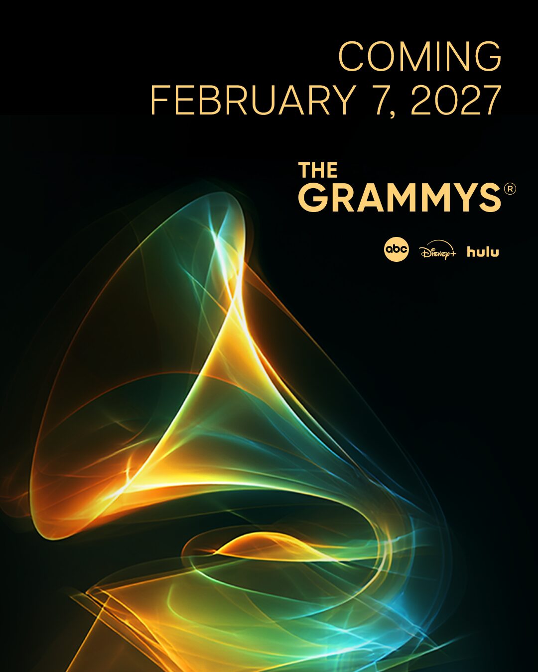 The Grammy Awards Set To Take Place Sunday, Feb. 7, 2027, And Will Be Exclusively Simulcast On ABC, Disney+ And Hulu For The First Time Ever