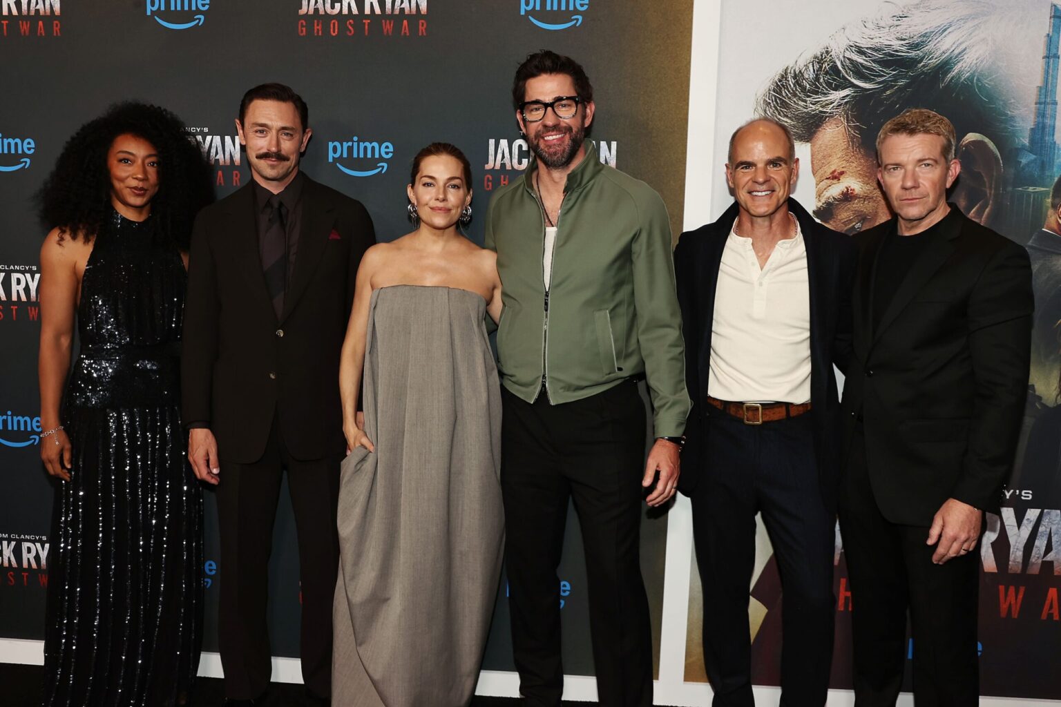 New York, New York 5/15/26 Tom Clancy’s Jack Ryan:Ghost War World Premiere : Betty Gabriel , JJ Feild , Sienna Miller , John Krasinski , Micheal Kelly and Max Beesley - PHOTO by: Dave Allocca / Starpix - Location: Regal Times Square