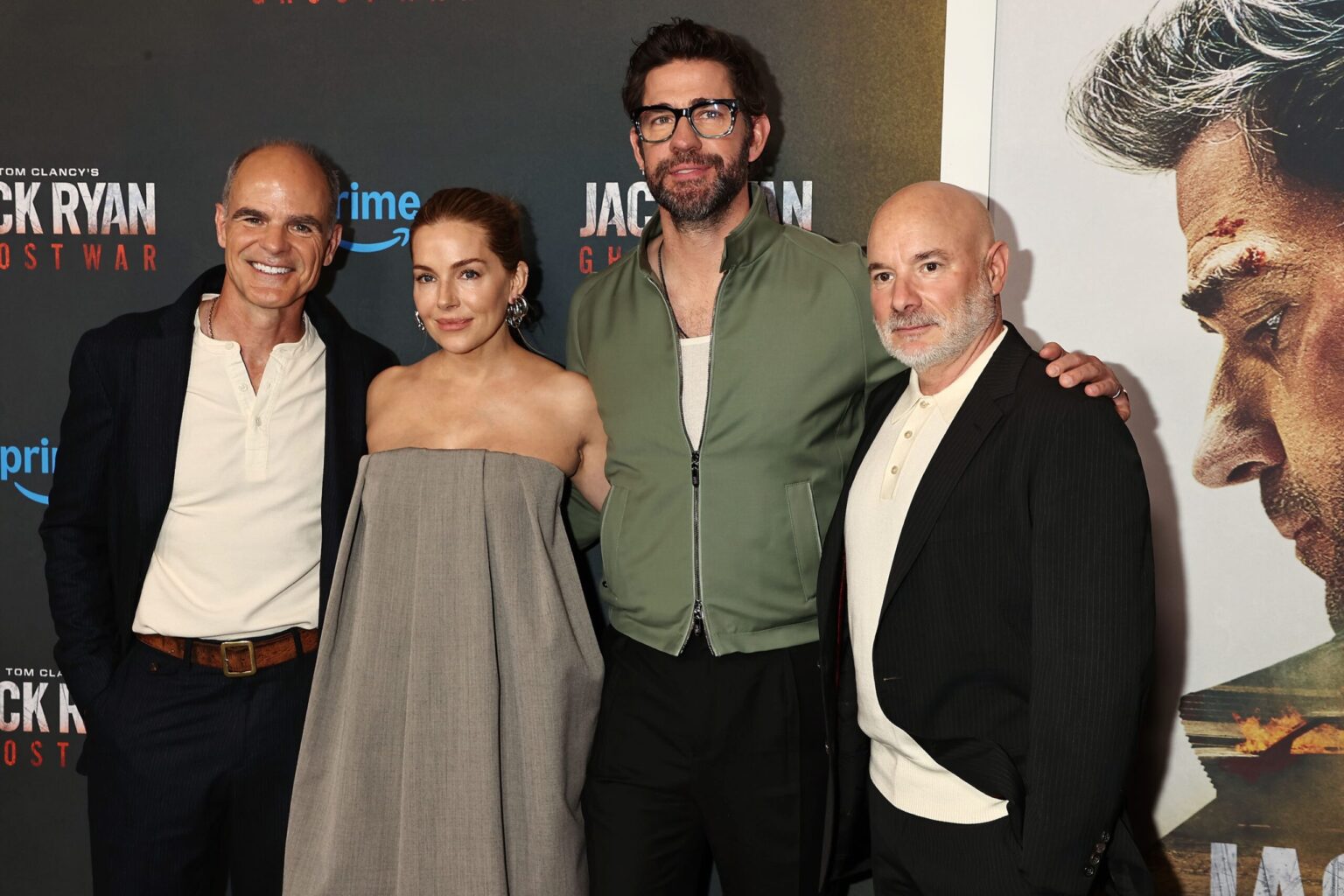 New York, New York 5/15/26 Tom Clancy’s Jack Ryan:Ghost War World Premiere : Micheal Kelly , Sienna Miller, John Krasinski and Andrew Bernstein - PHOTO by: Dave Allocca / Starpix - Location: Regal Times Square