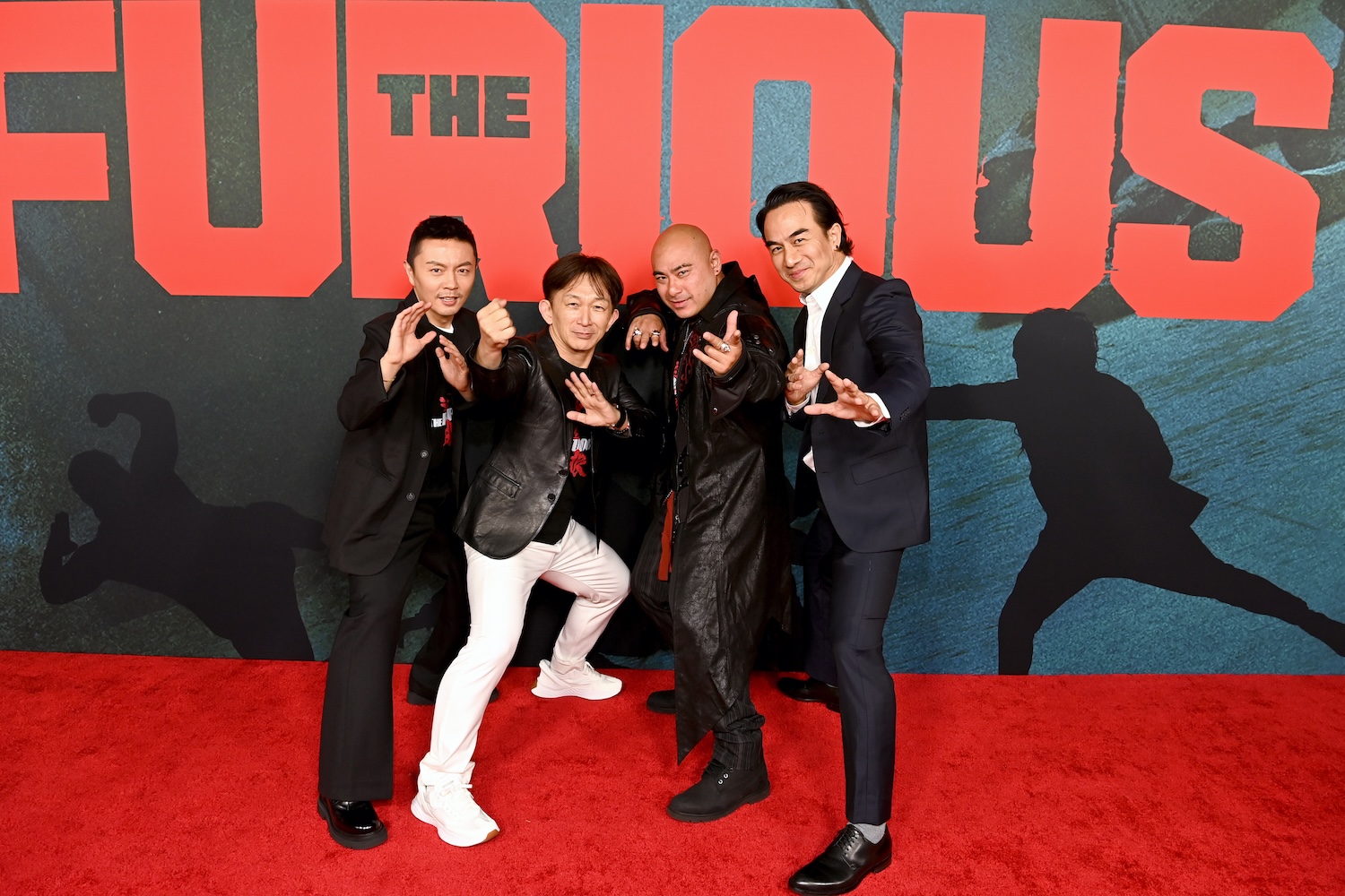 HOLLYWOOD, CALIFORNIA - MAY 28: (L-R) Xie Miao, Kenji Tanigaki, Brian Le and Joe Taslim attend "The Furious" Special Screening at Hollywood Post 43 - American Legion on May 28, 2026 in Hollywood, California. (Photo by Jon Kopaloff/Getty Images for Lionsgate)