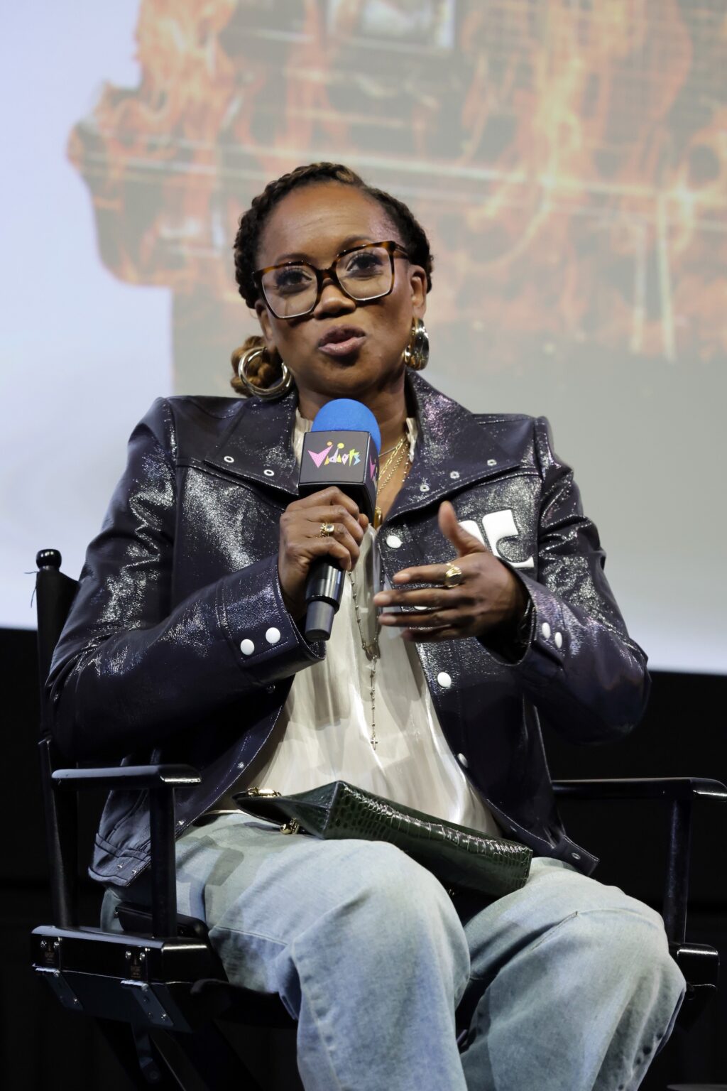 LOS ANGELES, CALIFORNIA - MAY 11: Erika Alexander seen at Orion Pictures & Amazon MGM Studios' "Is God Is" Special Screening at Vidiots on May 11, 2026 in Los Angeles, California. (Photo by Eric Charbonneau/Orion Pictures via Getty Images)