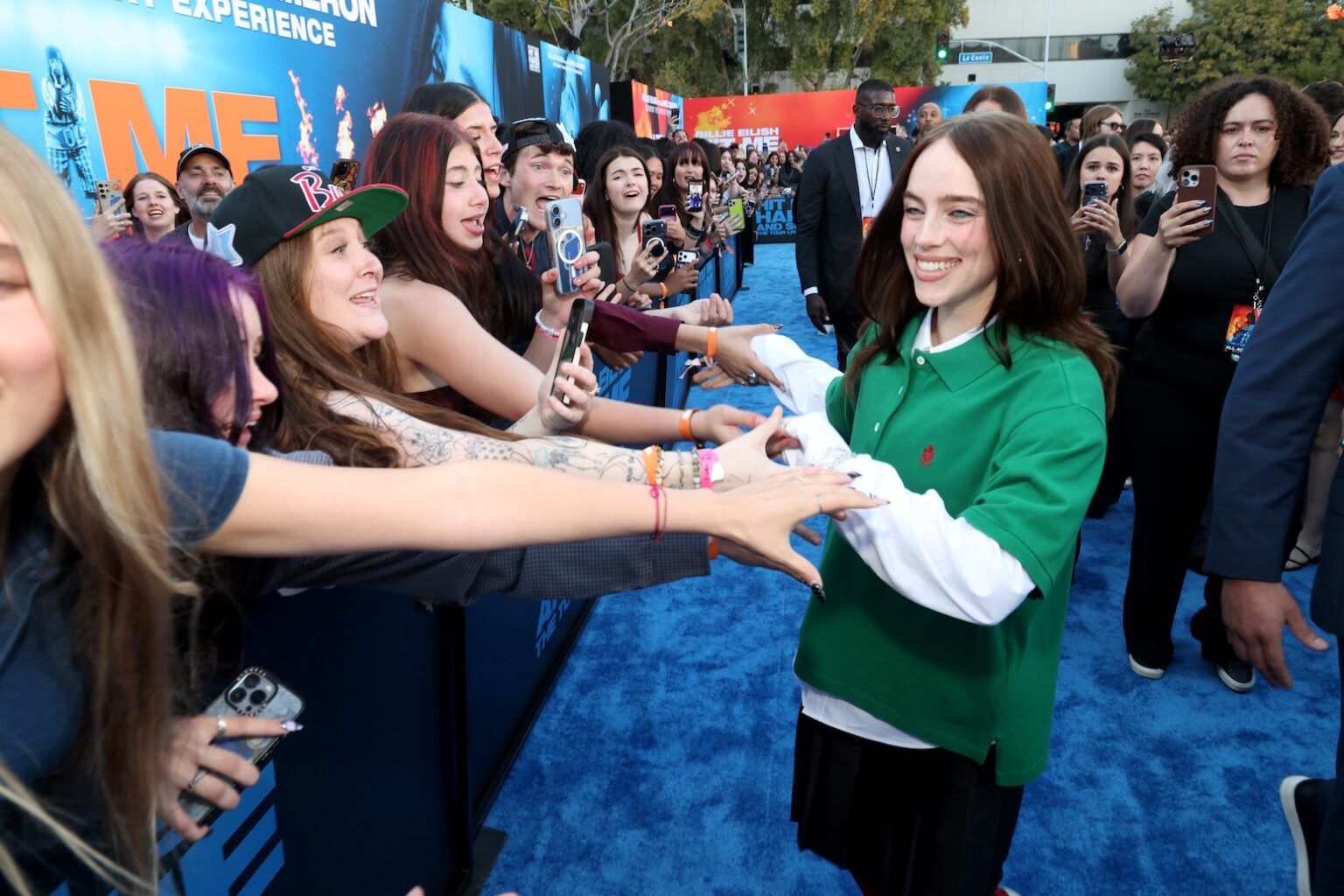 LOS ANGELES, CALIFORNIA - MAY 06: Billie Eilish attends the "Billie Eilish Hit Me Hard and Soft: The Tour Live in 3D" US Premiere at the Historic Village Theatre on May 06, 2026, in Los Angeles, California. (Photo by Phillip Faraone/Getty Images for Paramount Pictures)