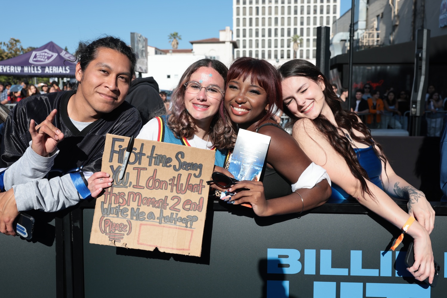 LOS ANGELES, CALIFORNIA - MAY 06: Fans attend the "Billie Eilish Hit Me Hard and Soft: The Tour Live in 3D" US Premiere at the Historic Village Theatre on May 06, 2026, in Los Angeles, California. (Photo by Eric Charbonneau/Getty Images for Paramount Pictures)