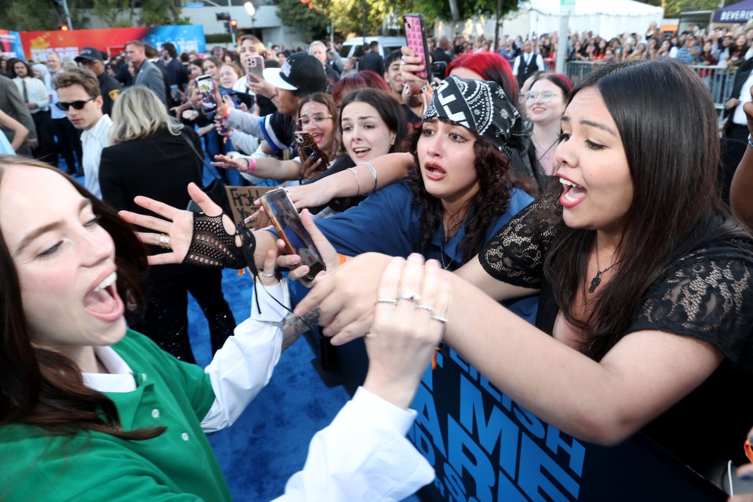 LOS ANGELES, CALIFORNIA - MAY 06: Billie Eilish attends the "Billie Eilish Hit Me Hard and Soft: The Tour Live in 3D" US Premiere at the Historic Village Theatre on May 06, 2026, in Los Angeles, California. (Photo by Phillip Faraone/Getty Images for Paramount Pictures)