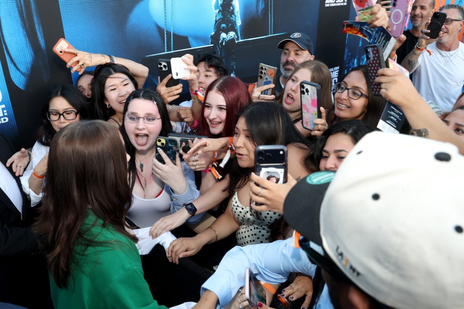 LOS ANGELES, CALIFORNIA - MAY 06: Billie Eilish attends the "Billie Eilish Hit Me Hard and Soft: The Tour Live in 3D" US Premiere at the Historic Village Theatre on May 06, 2026, in Los Angeles, California. (Photo by Phillip Faraone/Getty Images for Paramount Pictures)