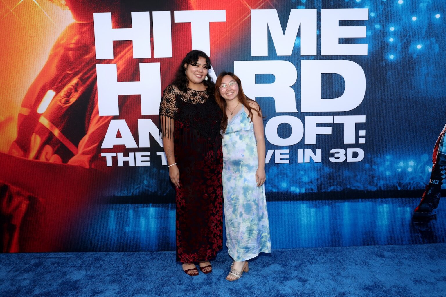 LOS ANGELES, CALIFORNIA - MAY 06: Camerin Sanchez and Melanie Hayashida attend the "Billie Eilish Hit Me Hard and Soft: The Tour Live in 3D" US Premiere at the Historic Village Theatre on May 06, 2026, in Los Angeles, California. (Photo by Phillip Faraone/Getty Images for Paramount Pictures)