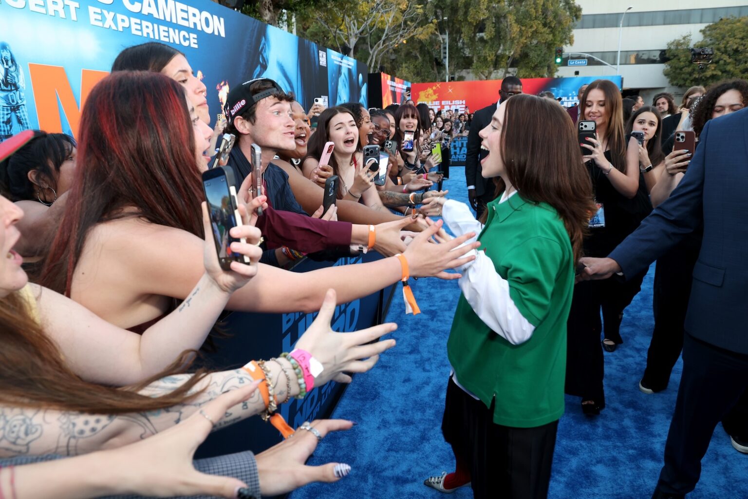 LOS ANGELES, CALIFORNIA - MAY 06: Billie Eilish attends the "Billie Eilish Hit Me Hard and Soft: The Tour Live in 3D" US Premiere at the Historic Village Theatre on May 06, 2026, in Los Angeles, California. (Photo by Phillip Faraone/Getty Images for Paramount Pictures)