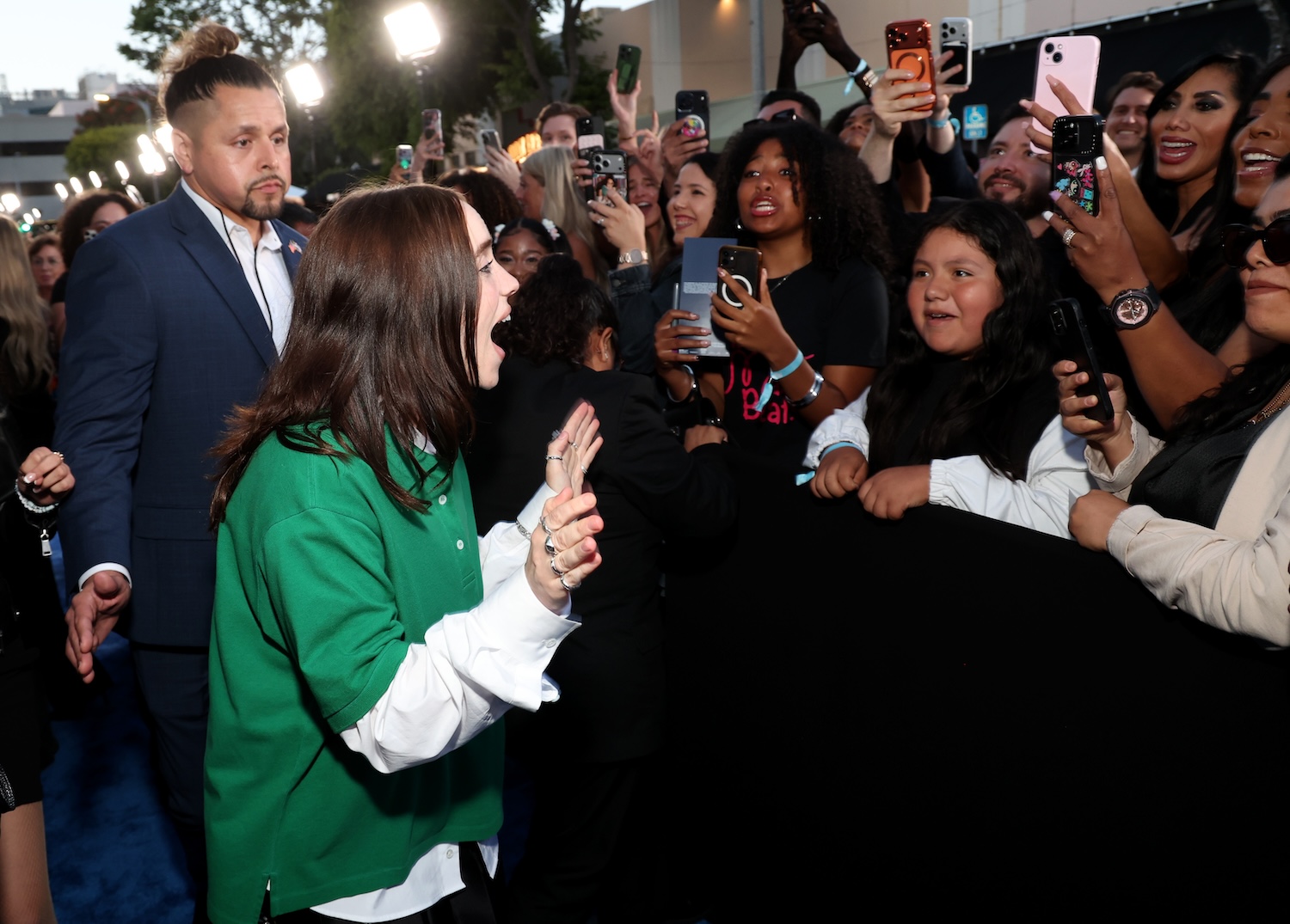 LOS ANGELES, CALIFORNIA - MAY 06: Billie Eilish attends the "Billie Eilish Hit Me Hard and Soft: The Tour Live in 3D" US Premiere at the Historic Village Theatre on May 06, 2026, in Los Angeles, California. (Photo by Phillip Faraone/Getty Images for Paramount Pictures)