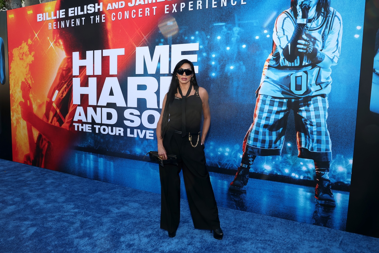 LOS ANGELES, CALIFORNIA - MAY 06: Gloria Jimenez attends the "Billie Eilish Hit Me Hard and Soft: The Tour Live in 3D" US Premiere at the Historic Village Theatre on May 06, 2026, in Los Angeles, California. (Photo by Phillip Faraone/Getty Images for Paramount Pictures)