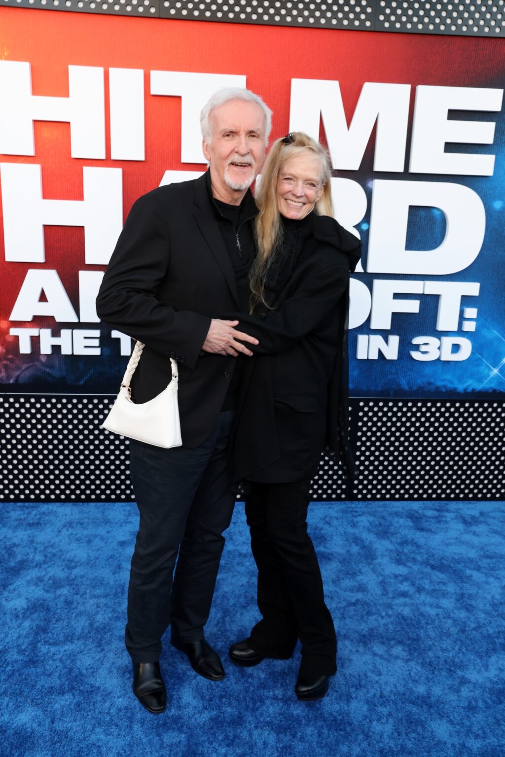 LOS ANGELES, CALIFORNIA - MAY 06: (L-R) James Cameron and Suzy Amis Cameron attend the "Billie Eilish Hit Me Hard and Soft: The Tour Live in 3D" US Premiere at the Historic Village Theatre on May 06, 2026, in Los Angeles, California. (Photo by Phillip Faraone/Getty Images for Paramount Pictures)