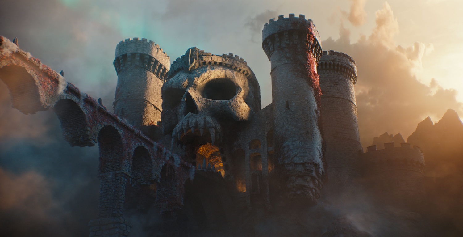 Castle Grayskull in MASTERS OF THE UNIVERSE.
