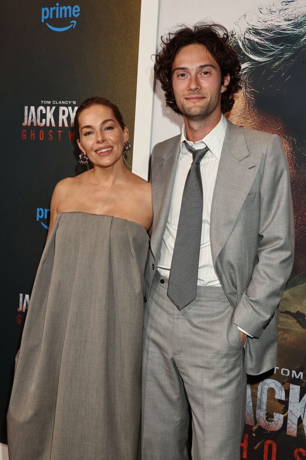 New York, New York 5/15/26 Tom Clancy’s Jack Ryan:Ghost War World Premiere : Sienna Miller and Oliver Green - PHOTO by: Dave Allocca / Starpix - Location: Regal Times Square