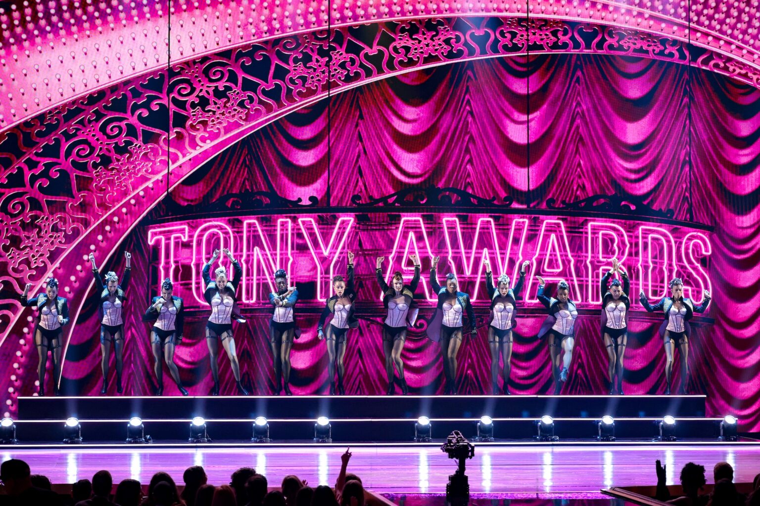 NEW YORK, NEW YORK - JUNE 07: Dancers perform onstage during The 79th Annual Tony Awards at Radio City Music Hall on June 07, 2026 in New York City. (Photo by Kevin Mazur/Getty Images for Tony Awards Productions)